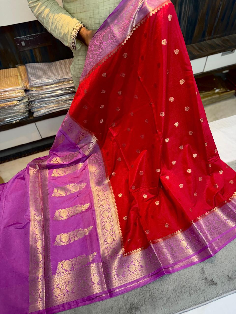 Banarasi Raw Mango Silk Sarees