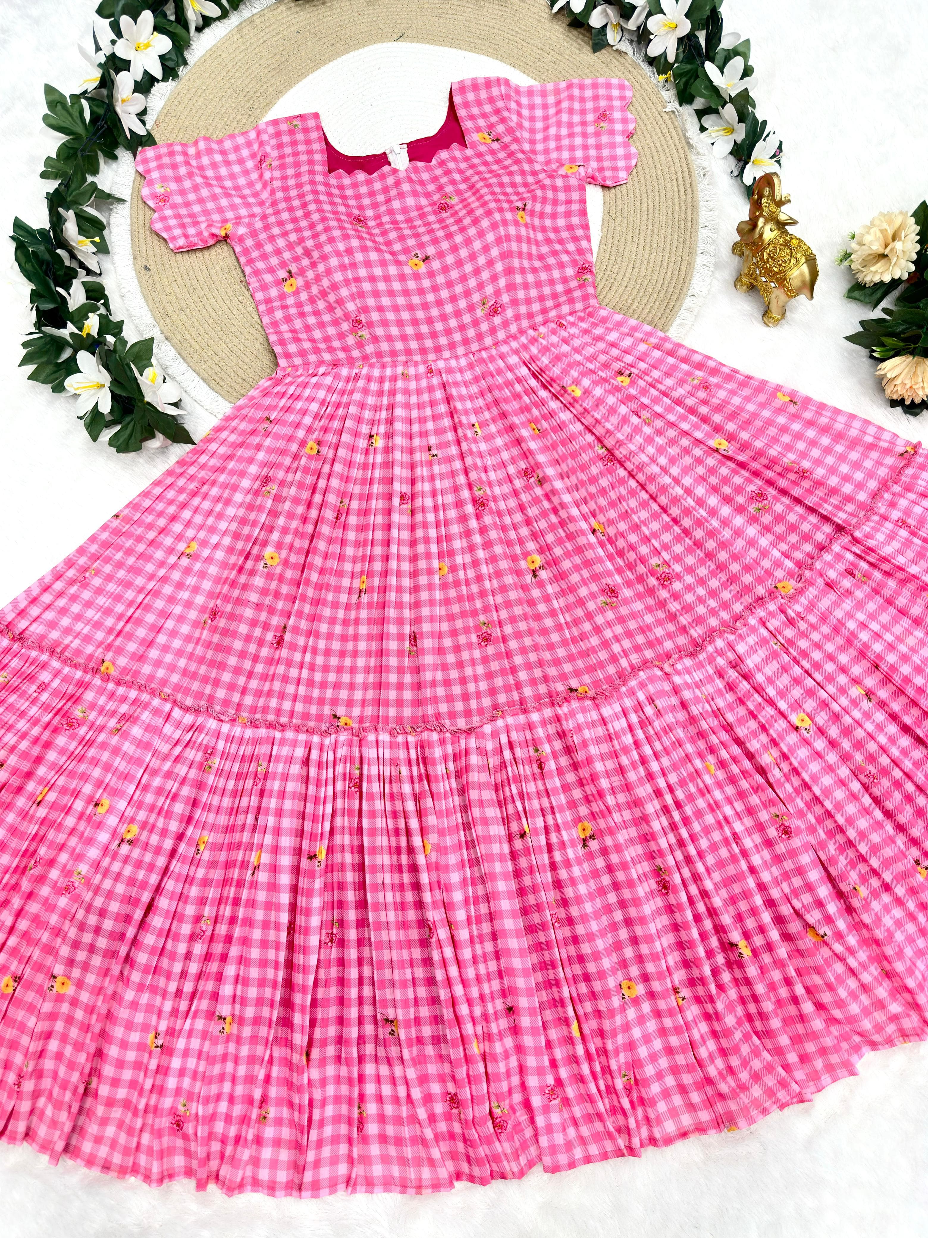 Pure Mul cotton floral frocks