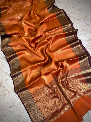 Soft Banarasi Semi Silk Gadwal Saree