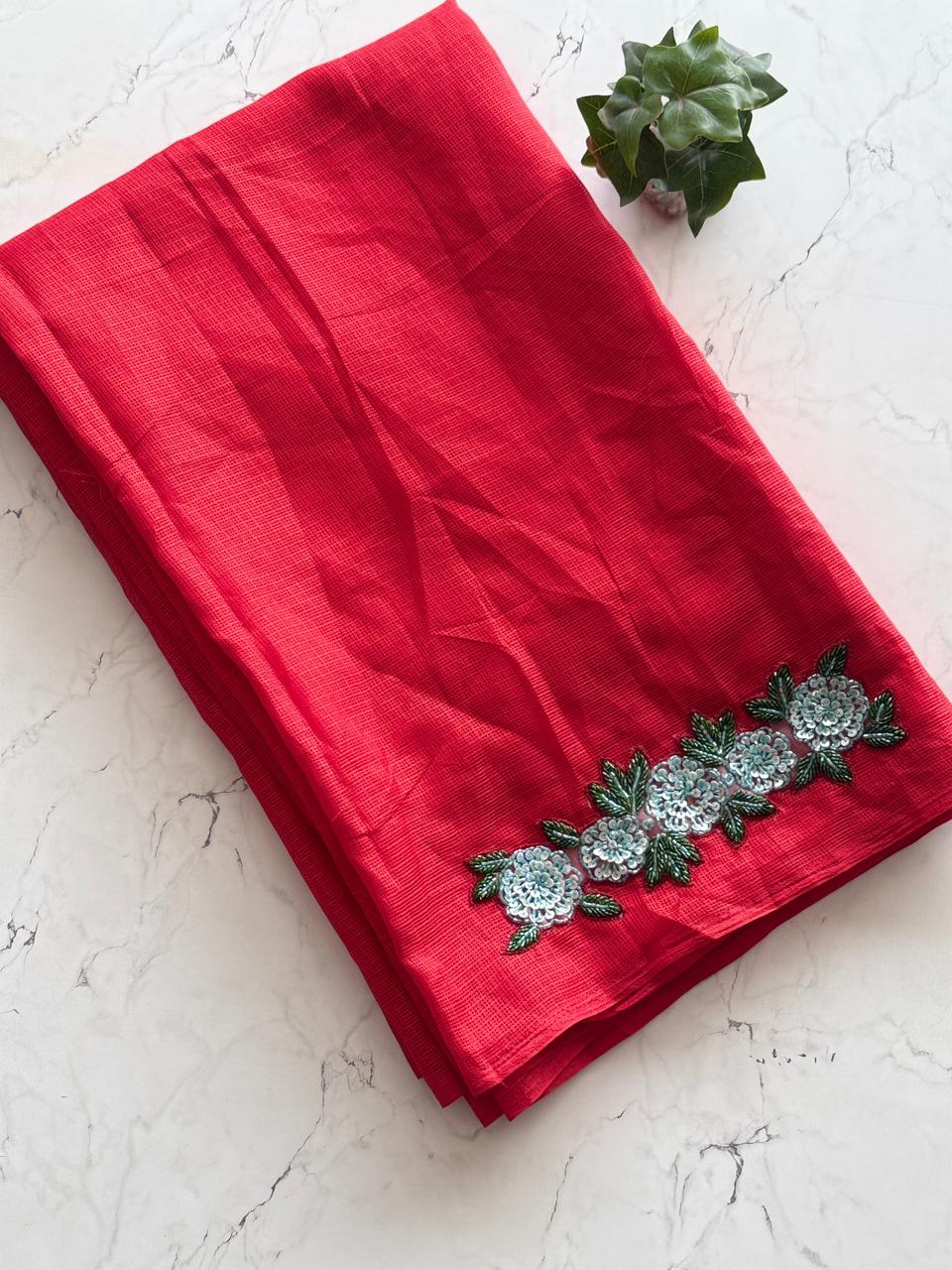 Premium Kota Doriya Sarees with work