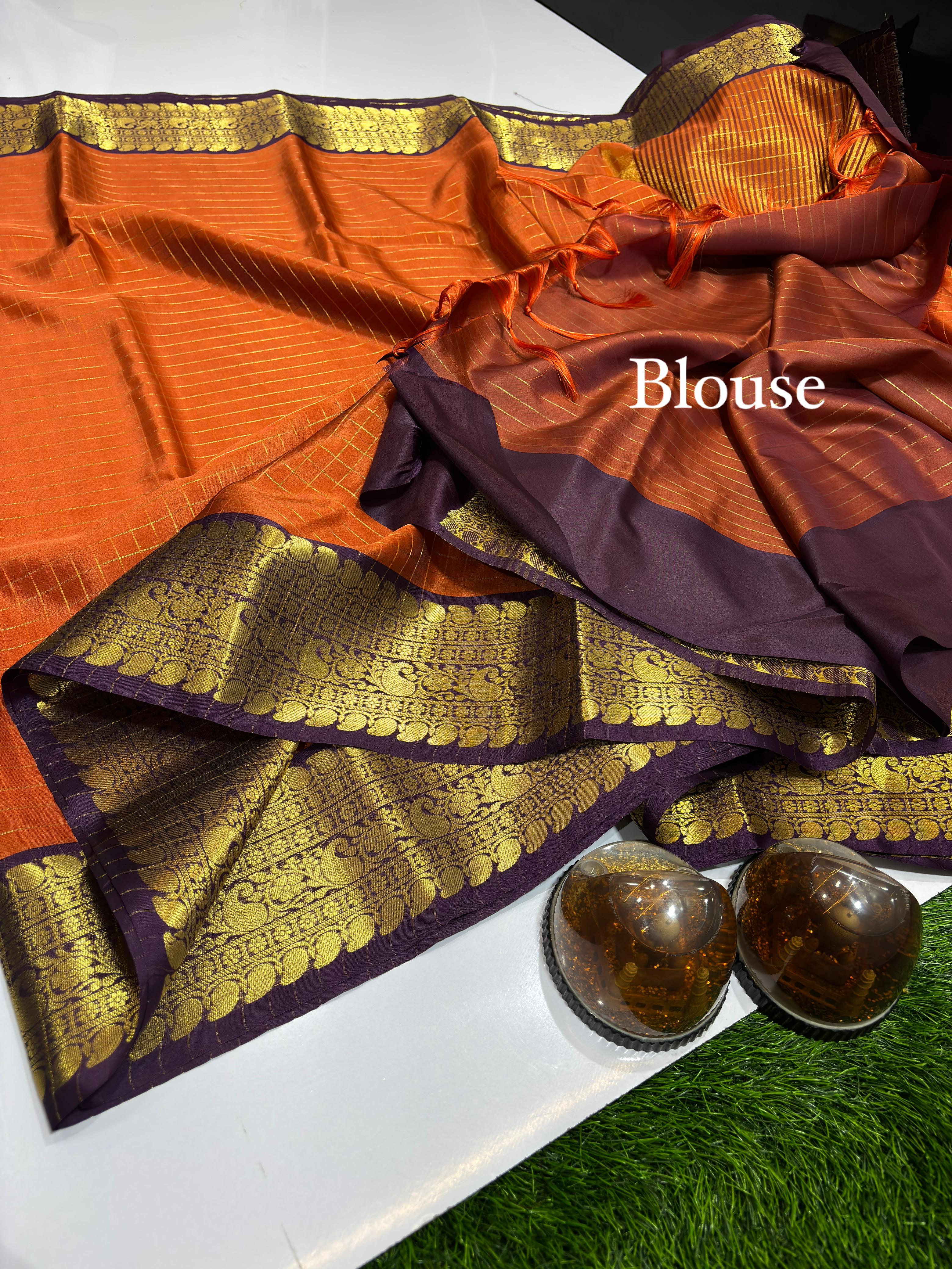 Soft Banarasi Semi Katan Silk Saree