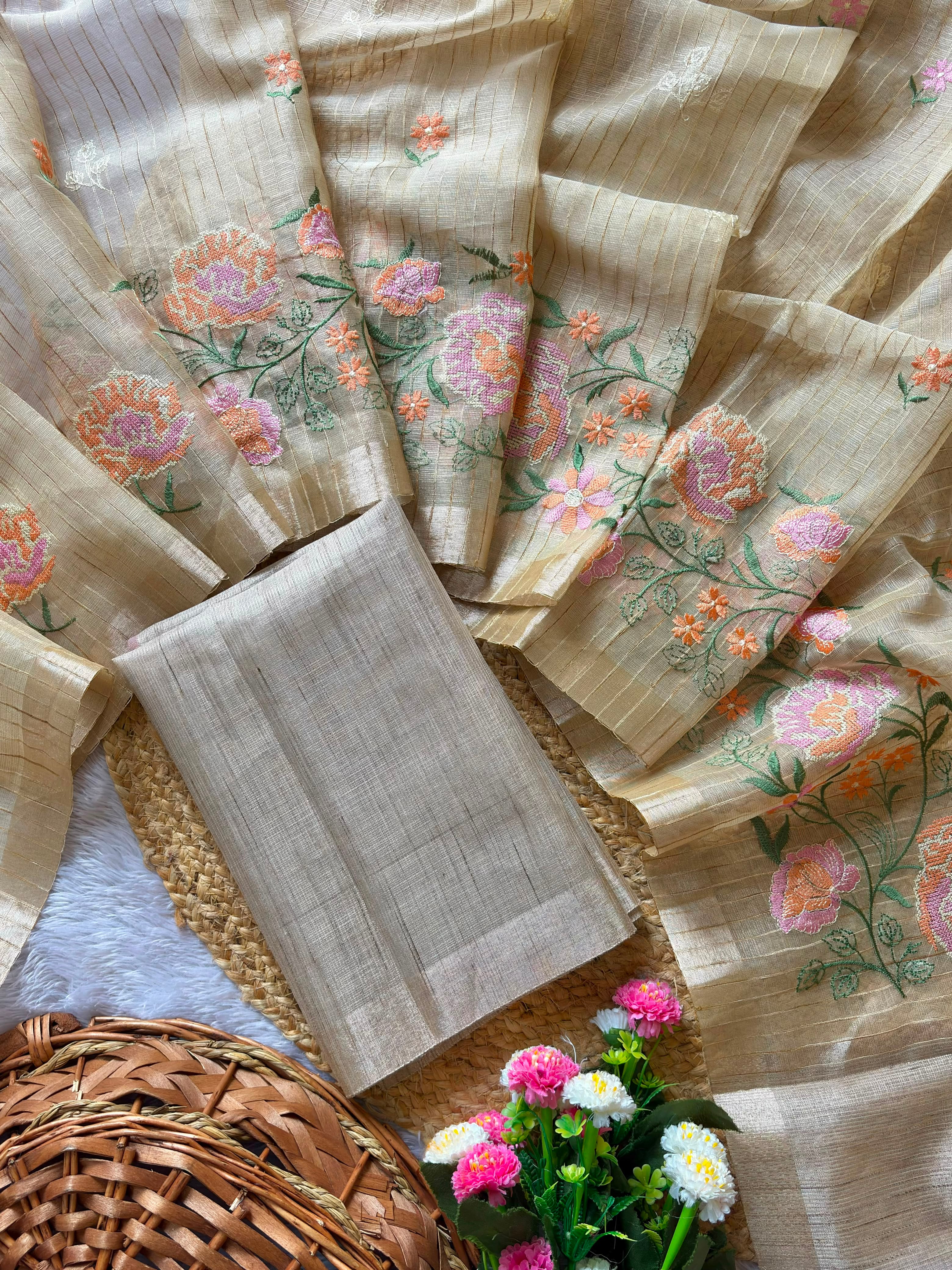 Soft Tusser Silk Sarees
