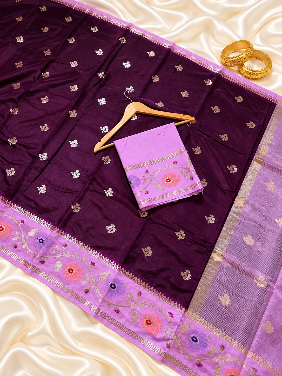 Premium Banarasi Katan Silk Soft Fab Sarees 