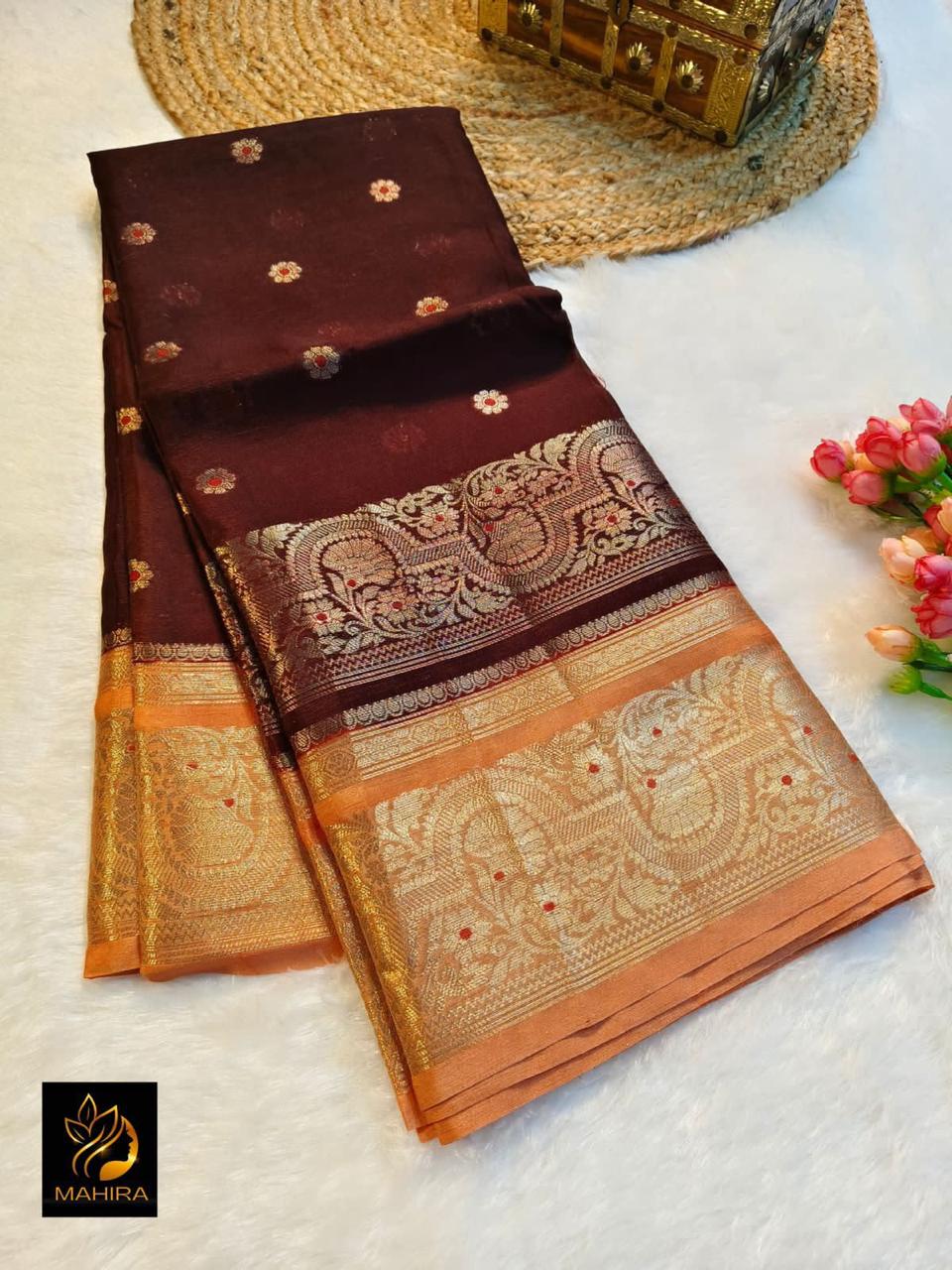Banarasi Semi Katan Silk Sarees