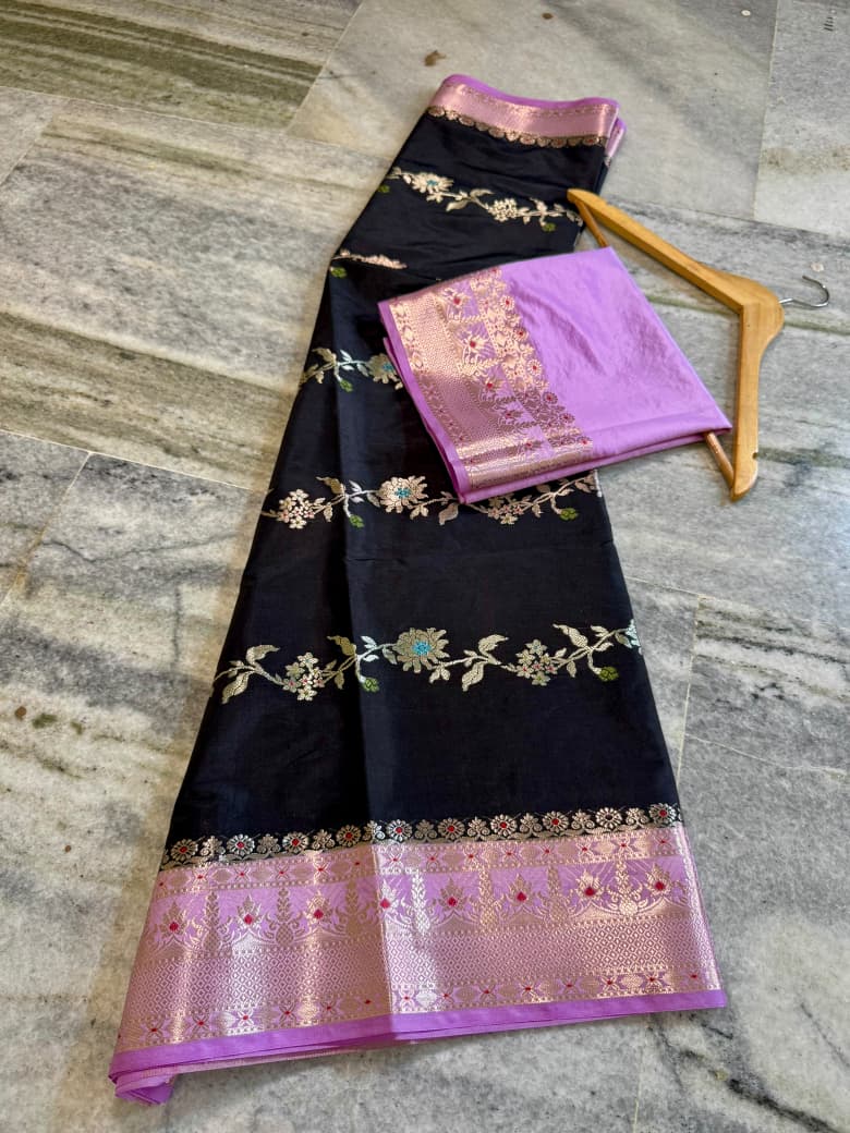 Banarasi Semi Katan Silk Sarees