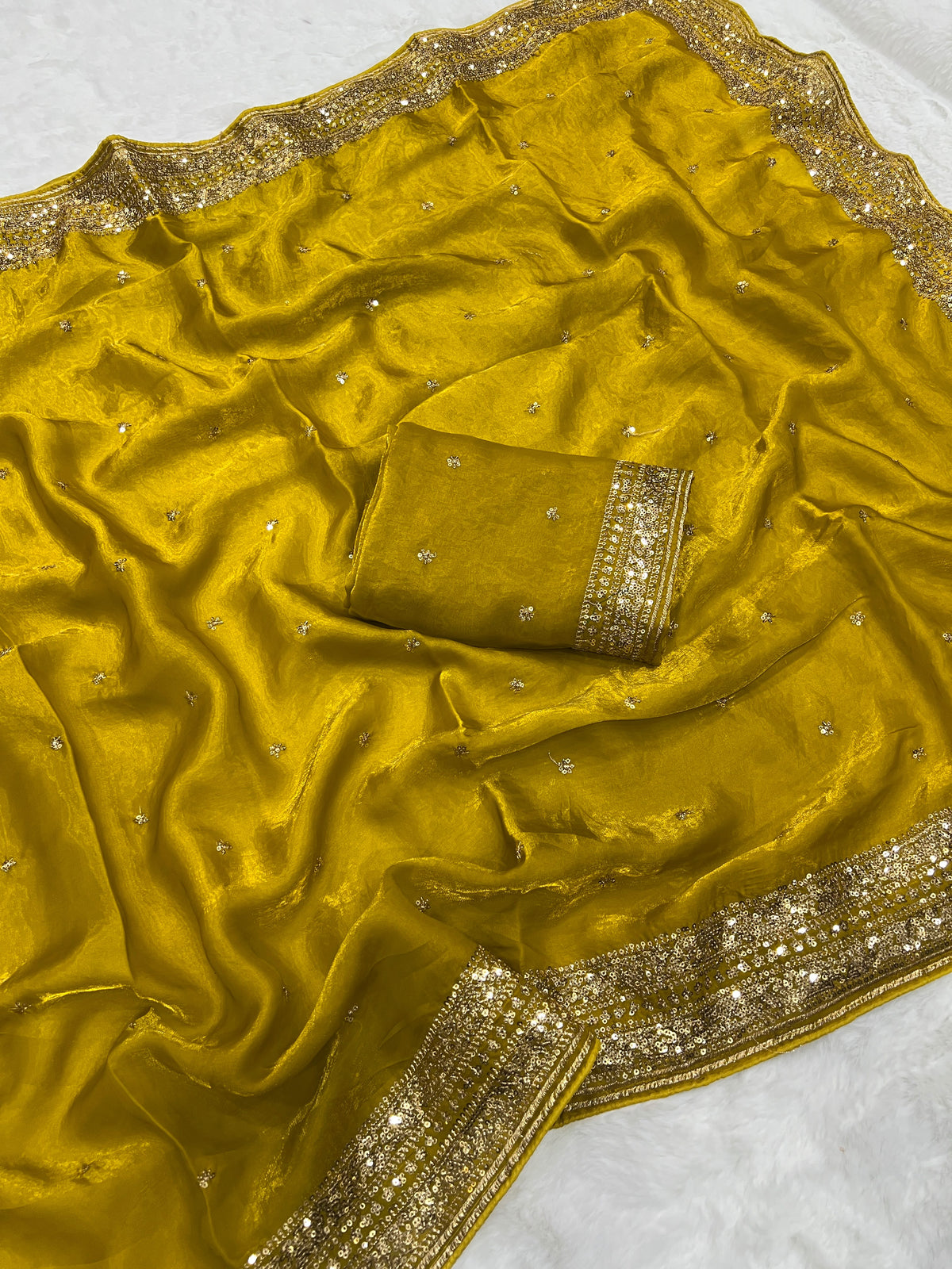 Premium Quality Space Silk Sarees with Beautiful Embroidery Cording & Sequance c-pallu work and butti work