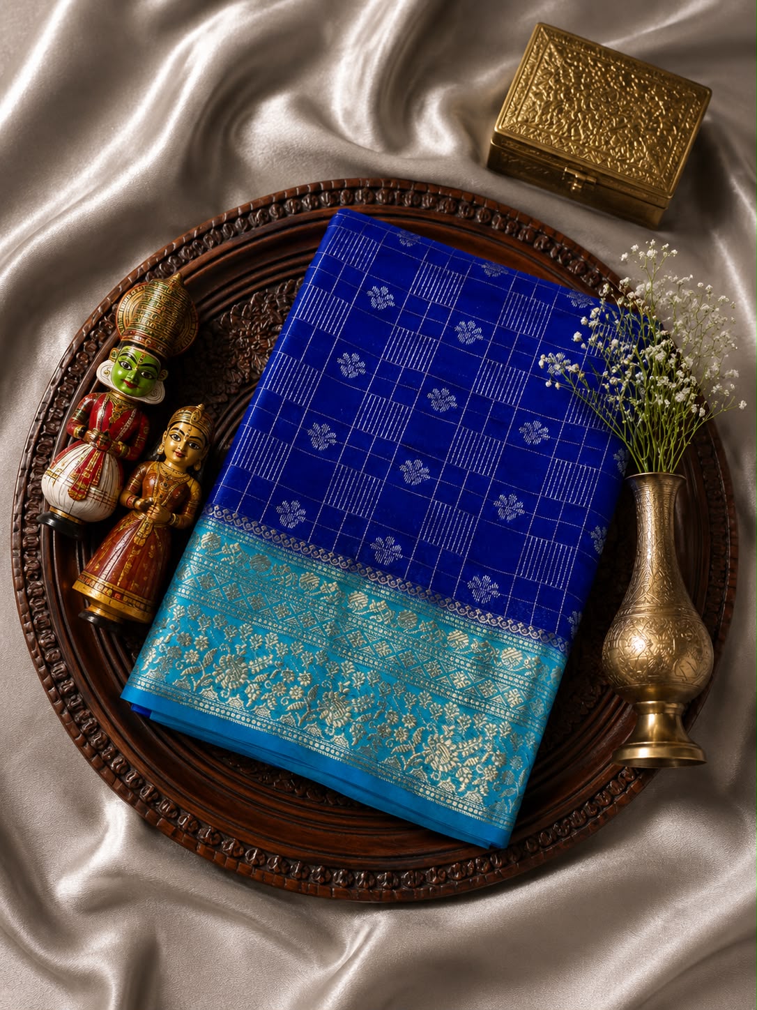 Handloom Banarasi Chiniya Silk Sarees