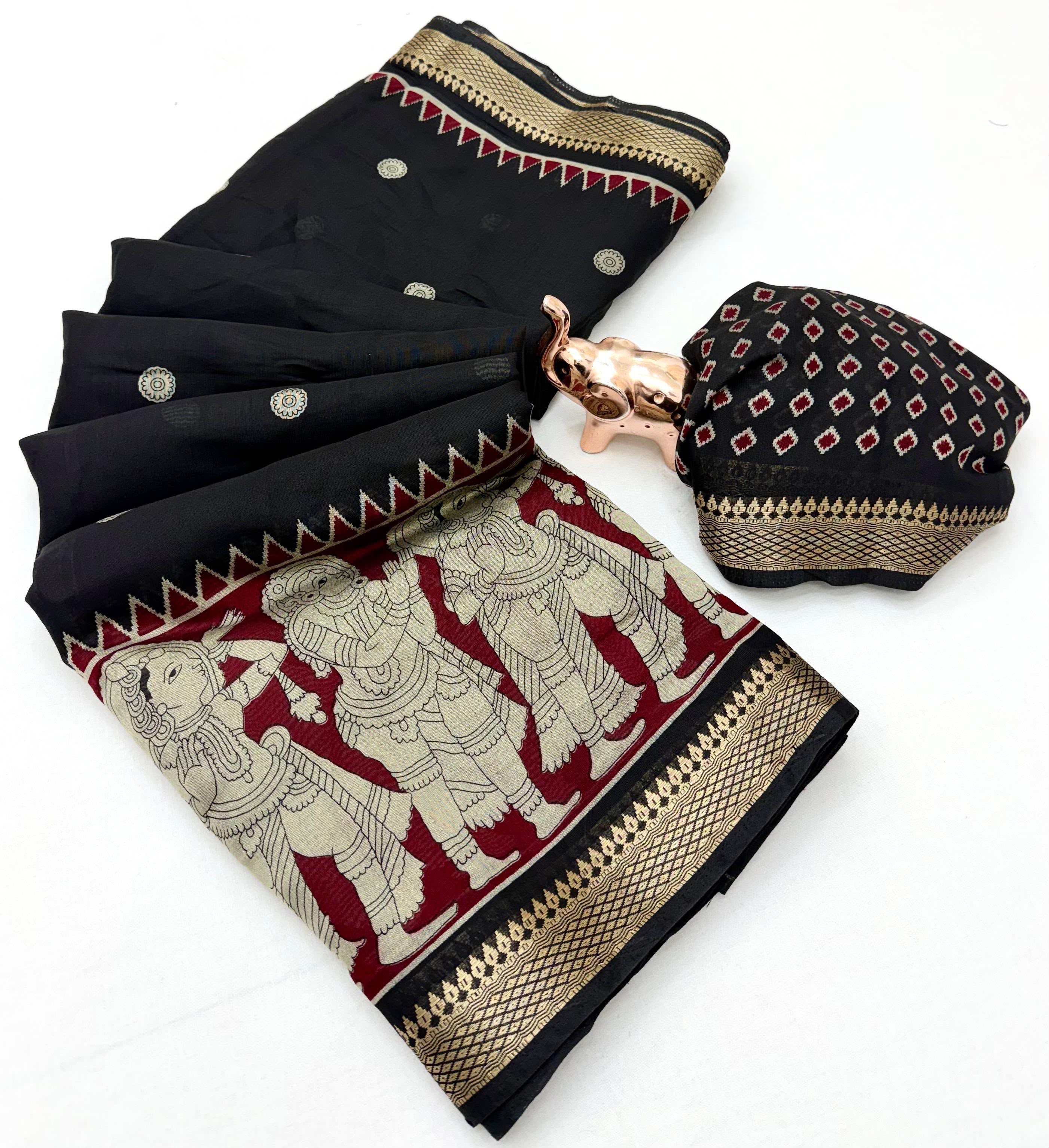 Special Mul Cotton kalamkari Sarees