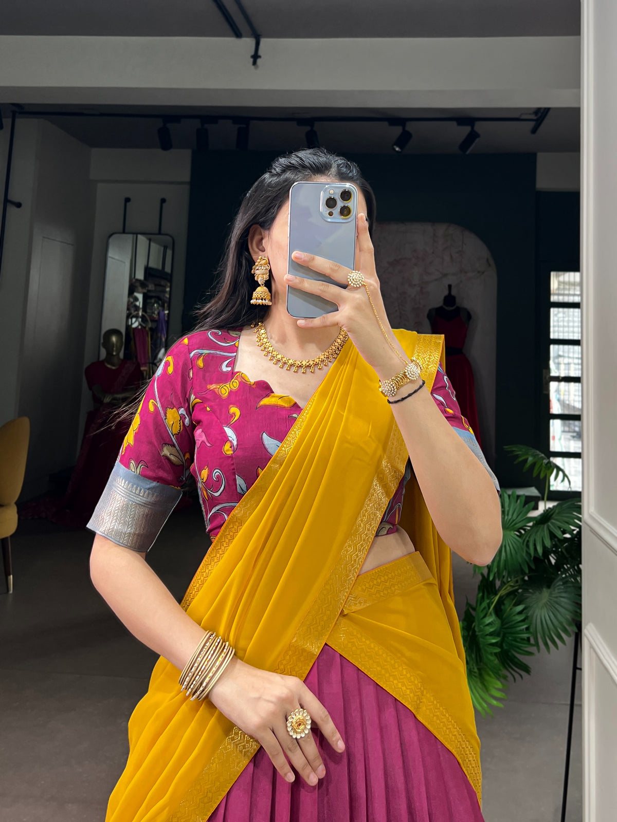 Festive Lehangas with Unstitched Blouse