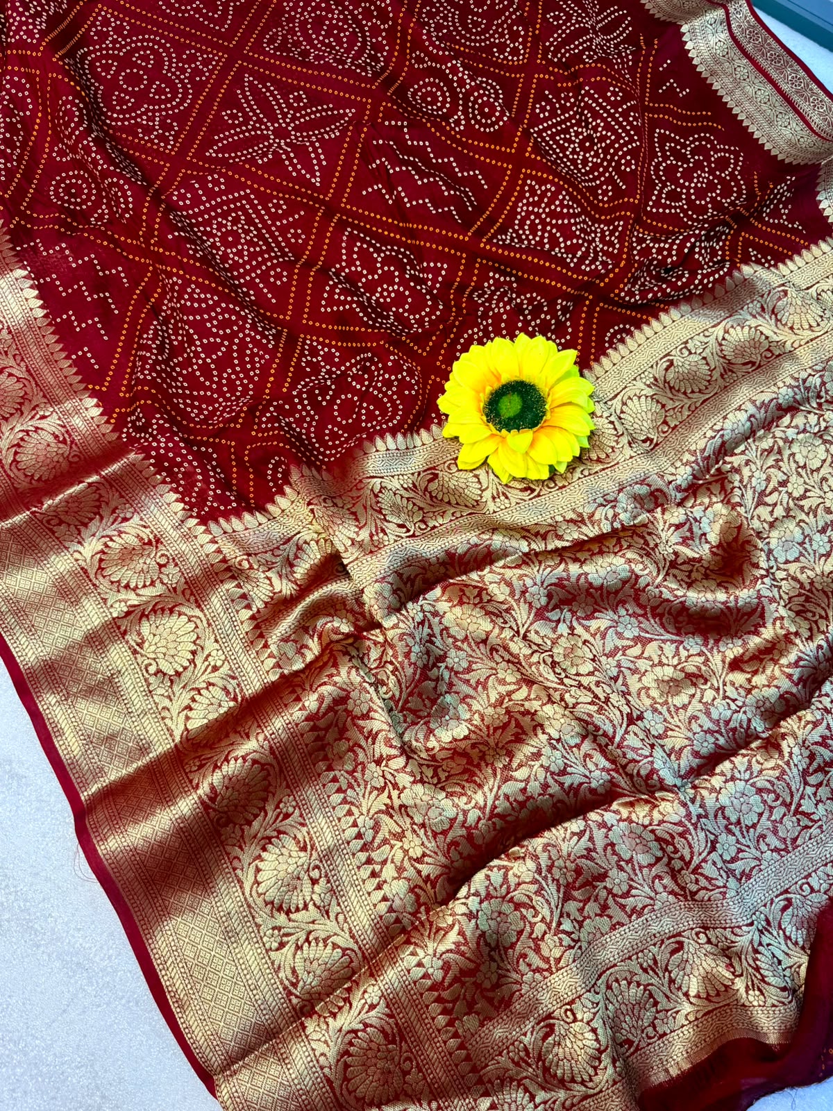 Bandini sarees with kanchi border