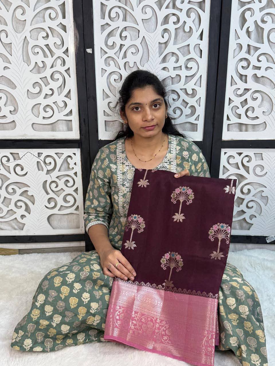 Premium Banarasi Semi Katan Silk Sarees