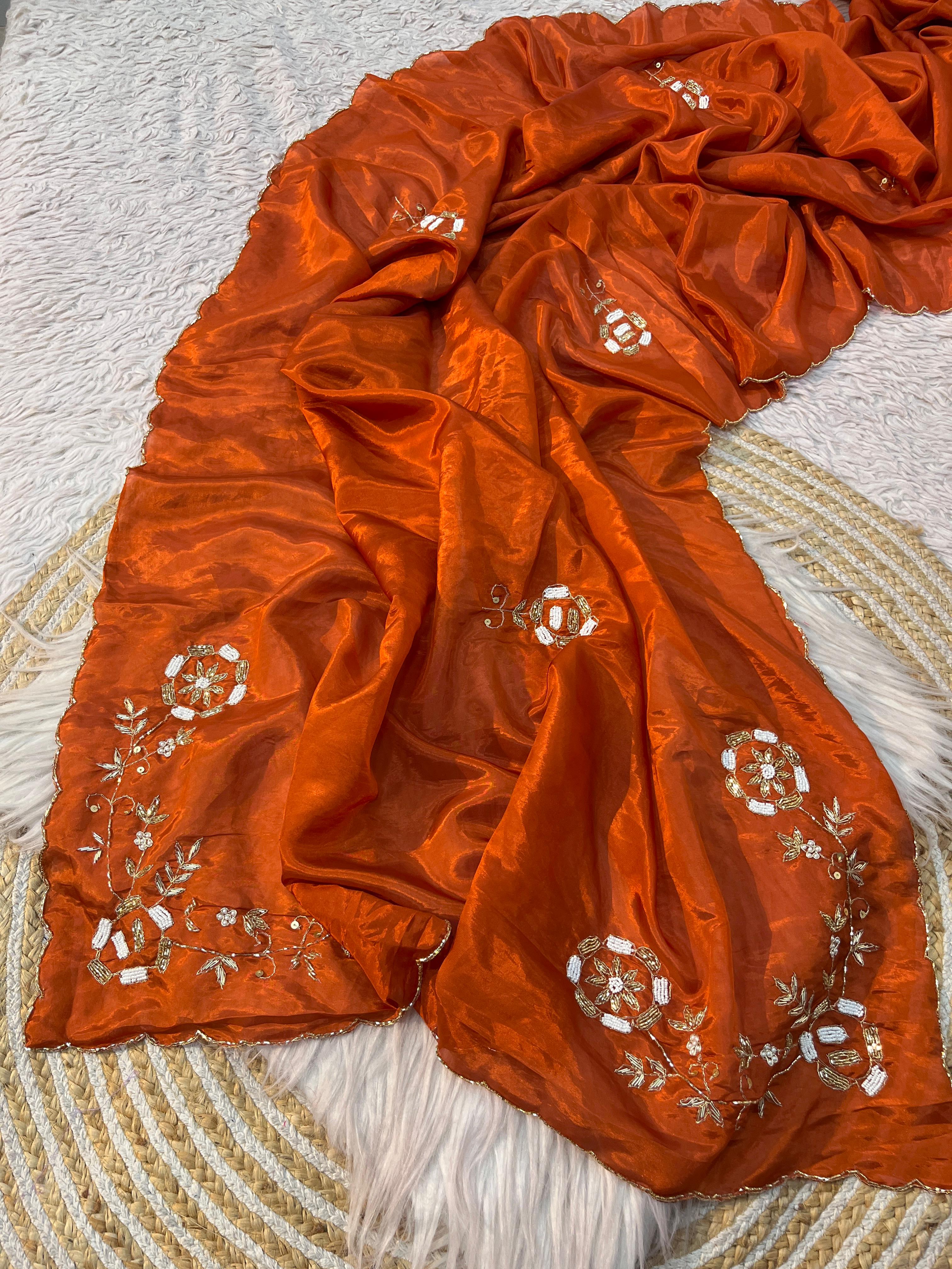 Premium Zardozi Handwork Sarees
