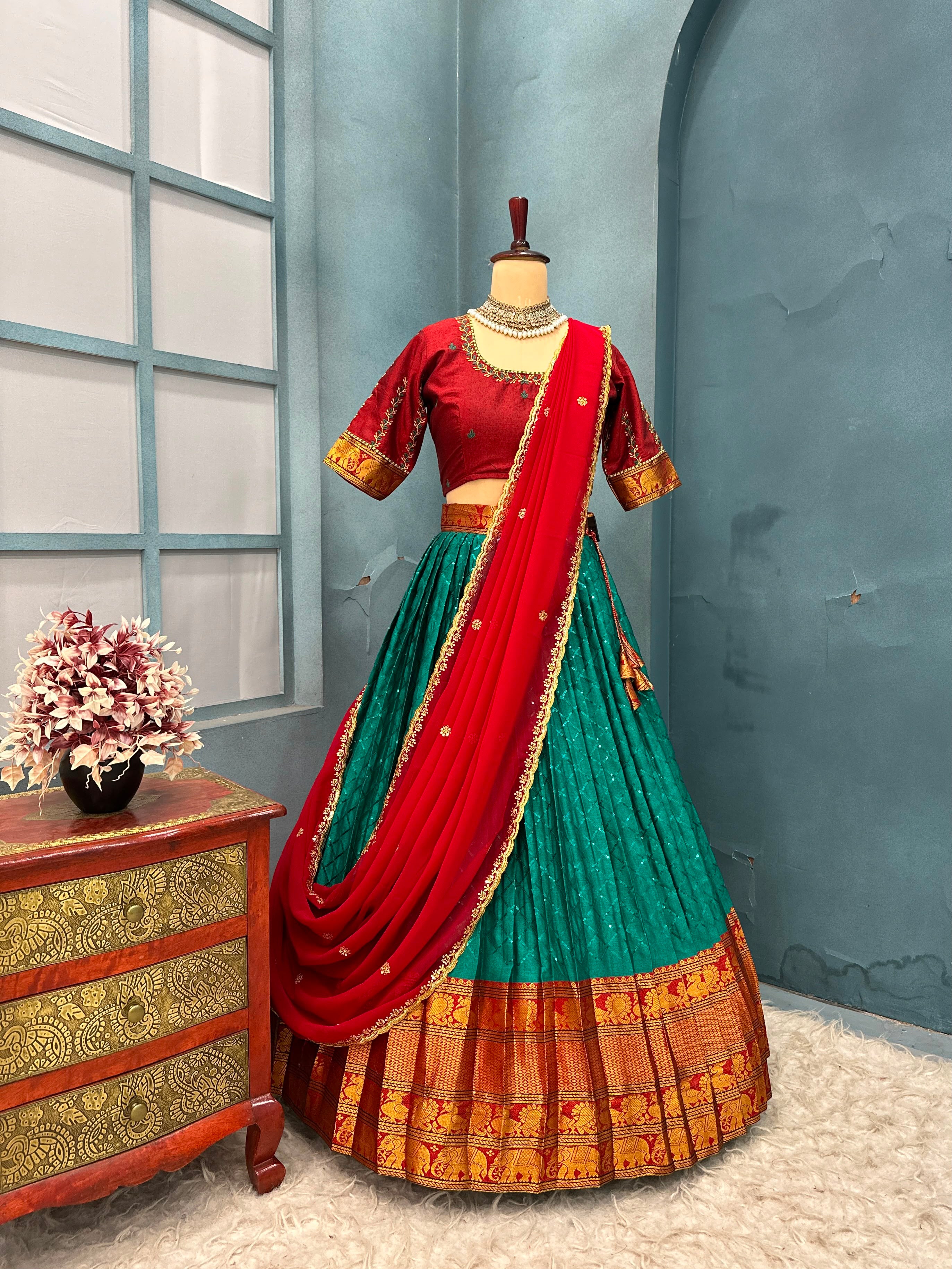 Fully Stitched Narayanpet Lehanga