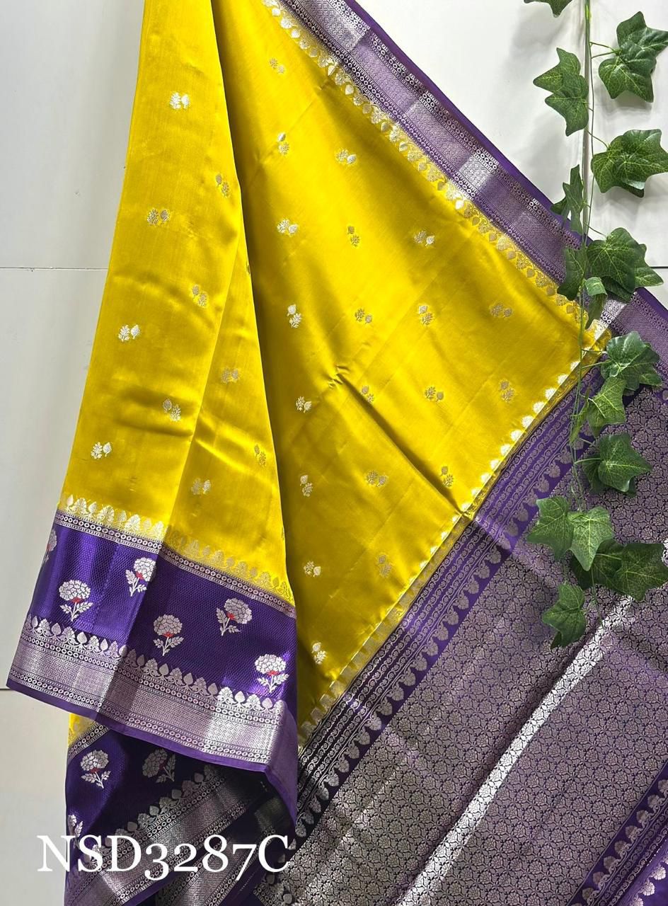 Banarasi Handloom Raw mango Silk