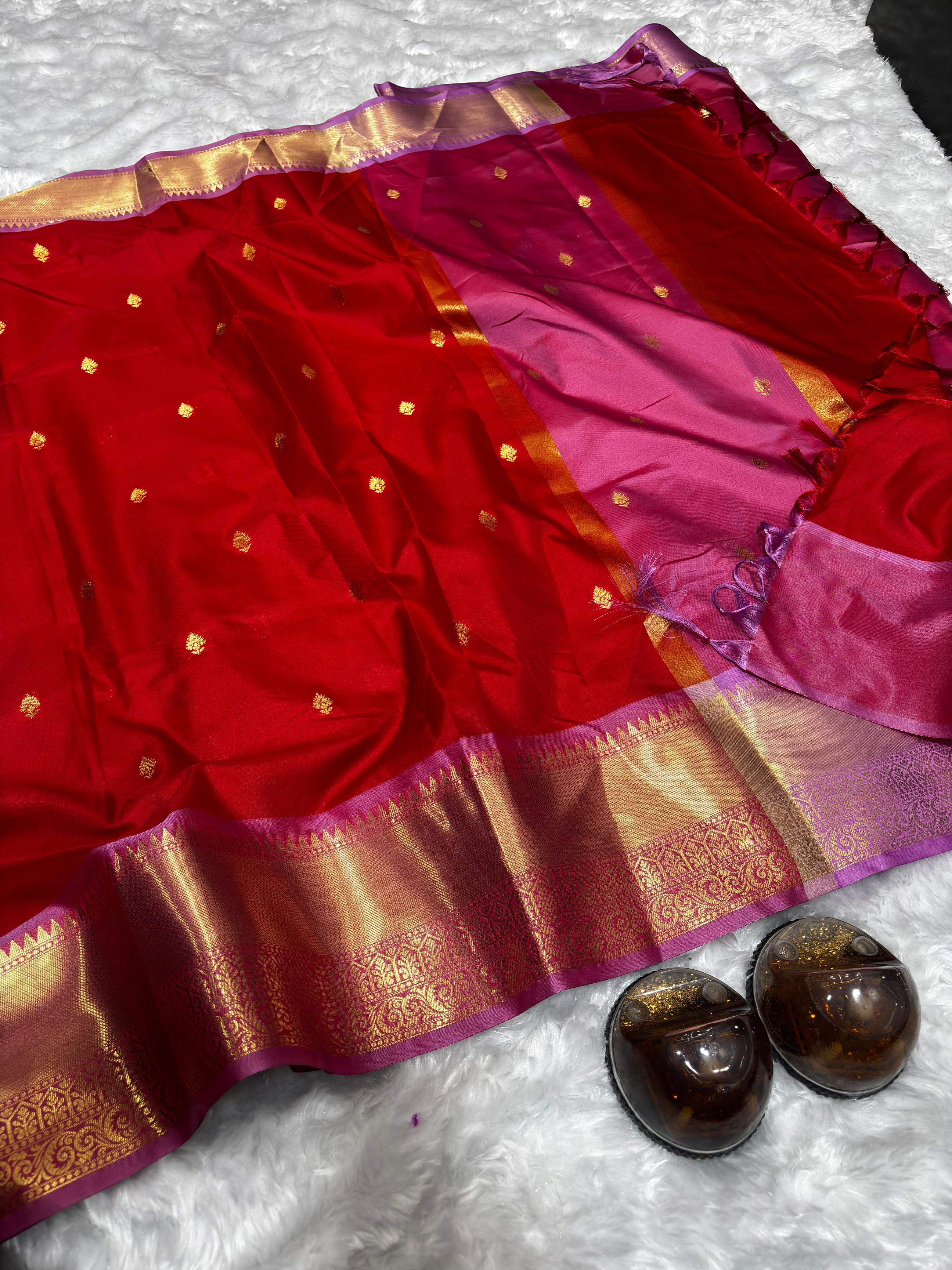Soft & Shine Premium Banarasi Soft Katan Silk Saree
