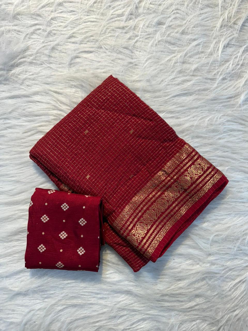 Pure Viscose Chinnon Sarees