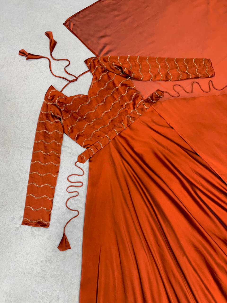 Designer Rangoli Silk Gowns with Beads Sequence Work