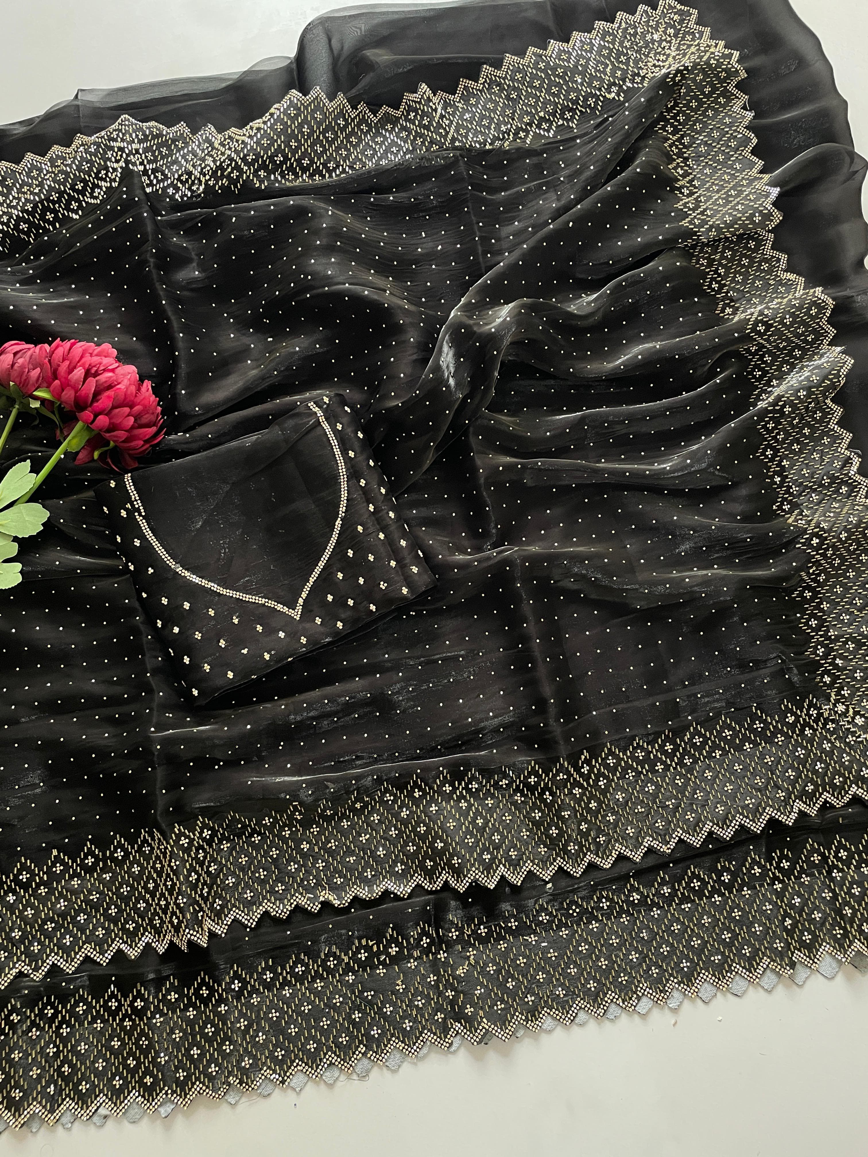 Jimmy Choo Sarees with Premium Diamond Work