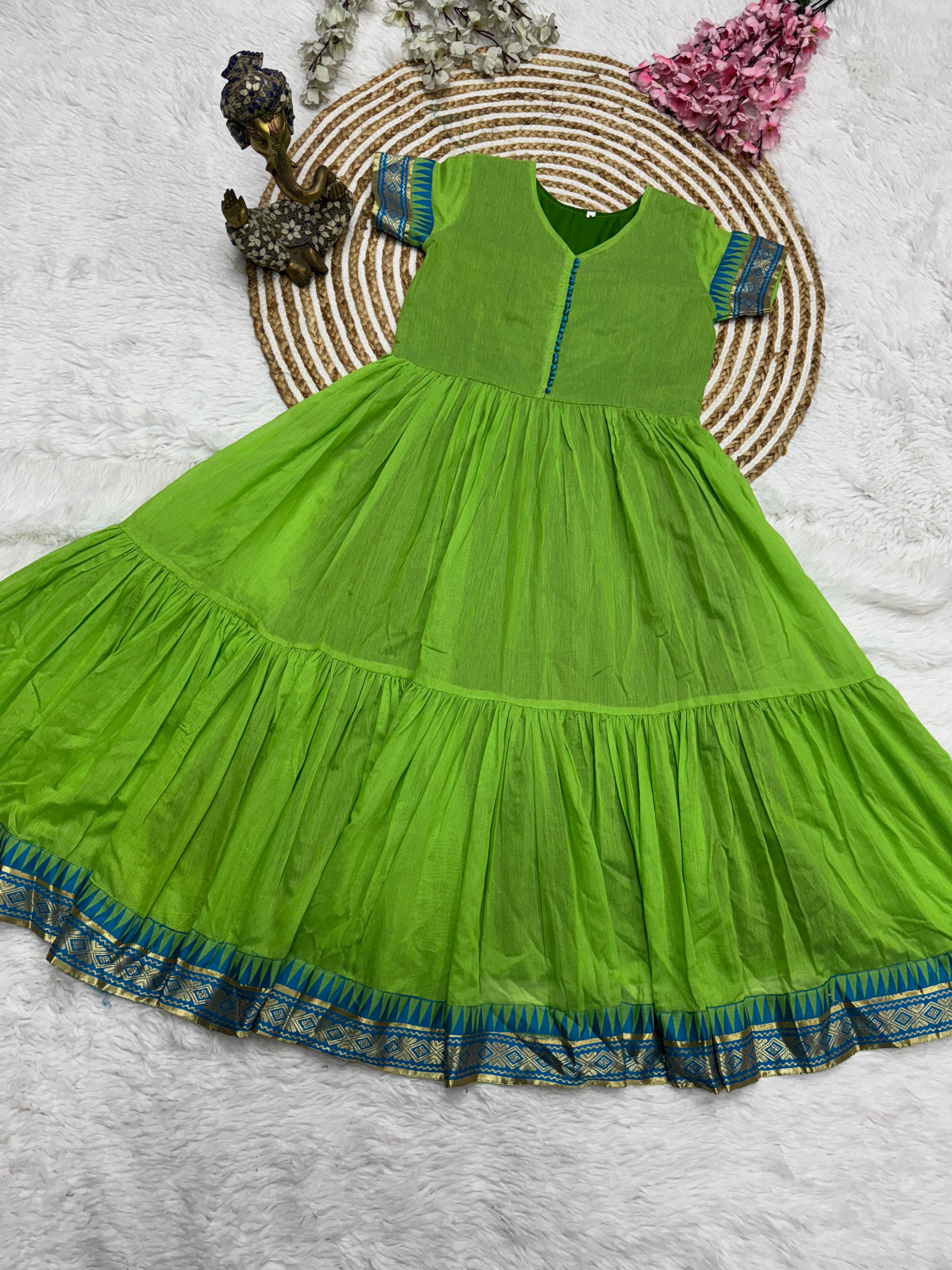 Traditional Style Cotton Maxi Dress