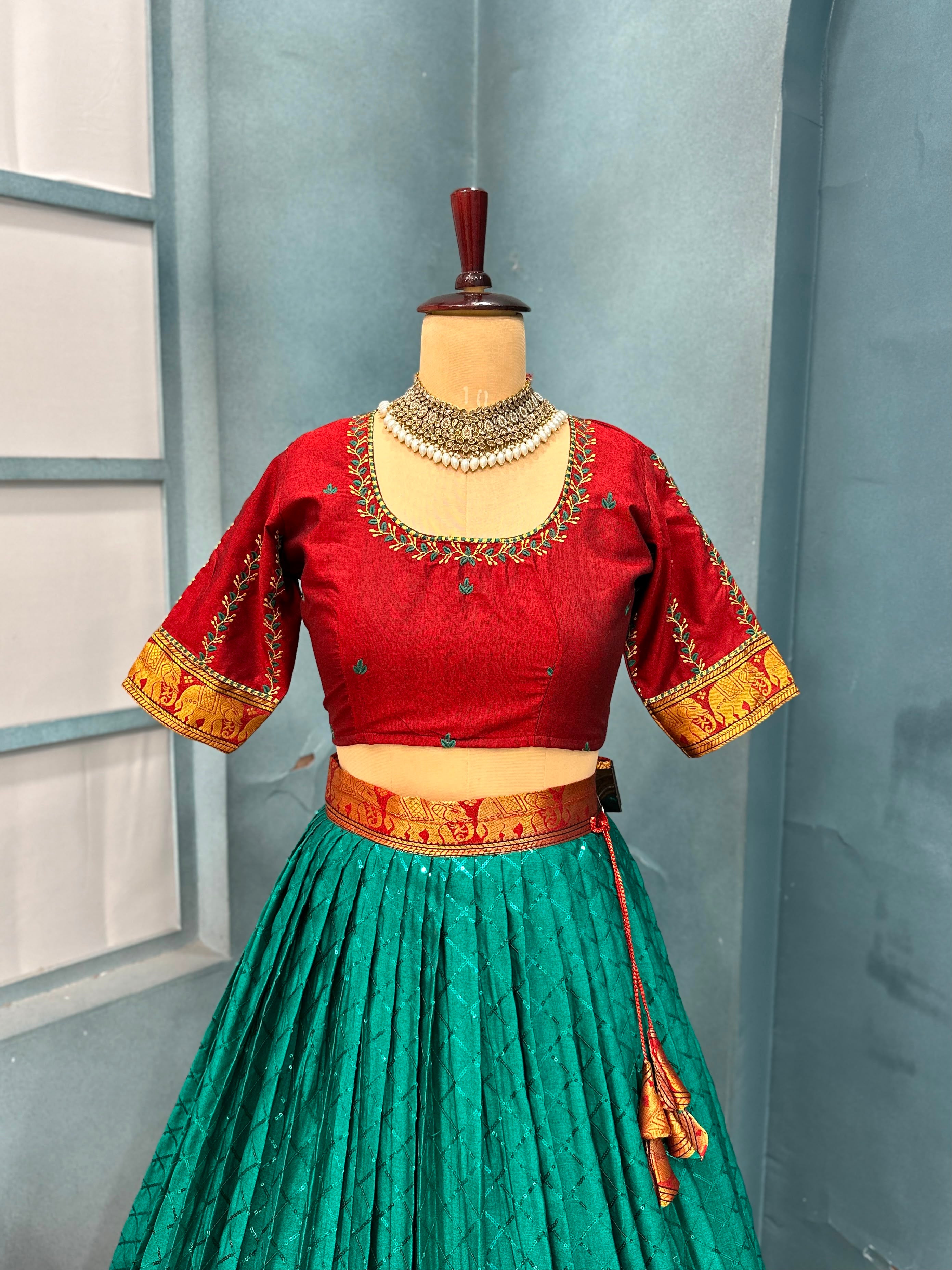 Fully Stitched Narayanpet Lehanga