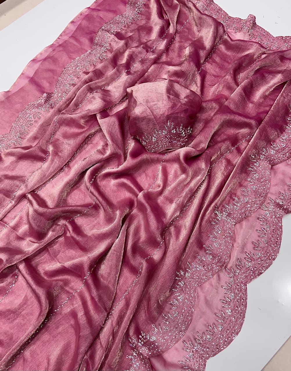 Fendy Chiffon Space Silk Sarees
