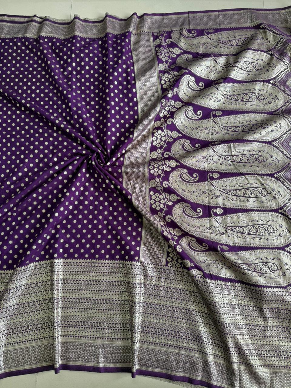 Premium Pure Khadi Crepe Silk Sarees