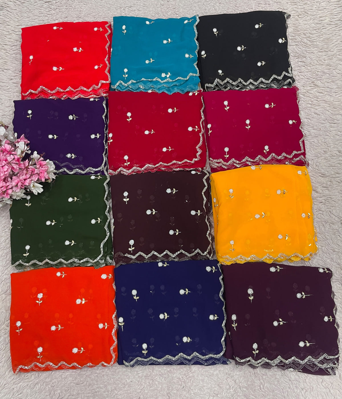 Premium Georgette Cocktails Sarees