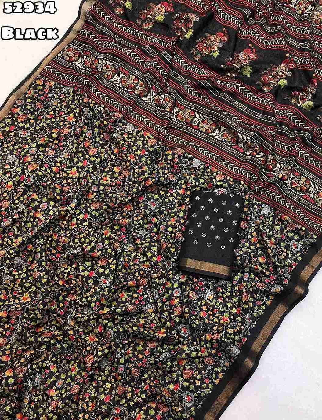 New Soft Mul Cotton Mango Design Ajrak Printed Sarees