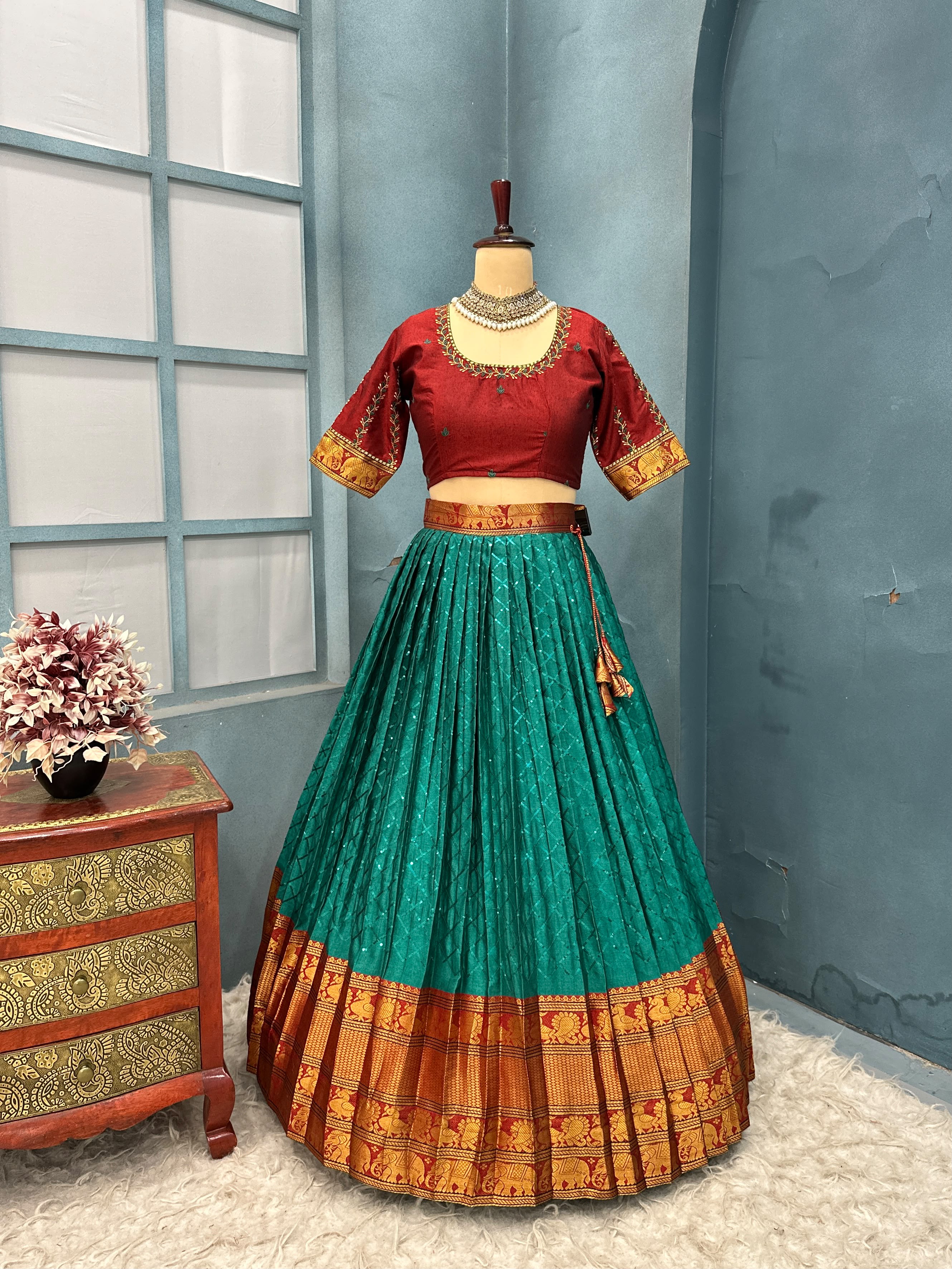 Fully Stitched Narayanpet Lehanga