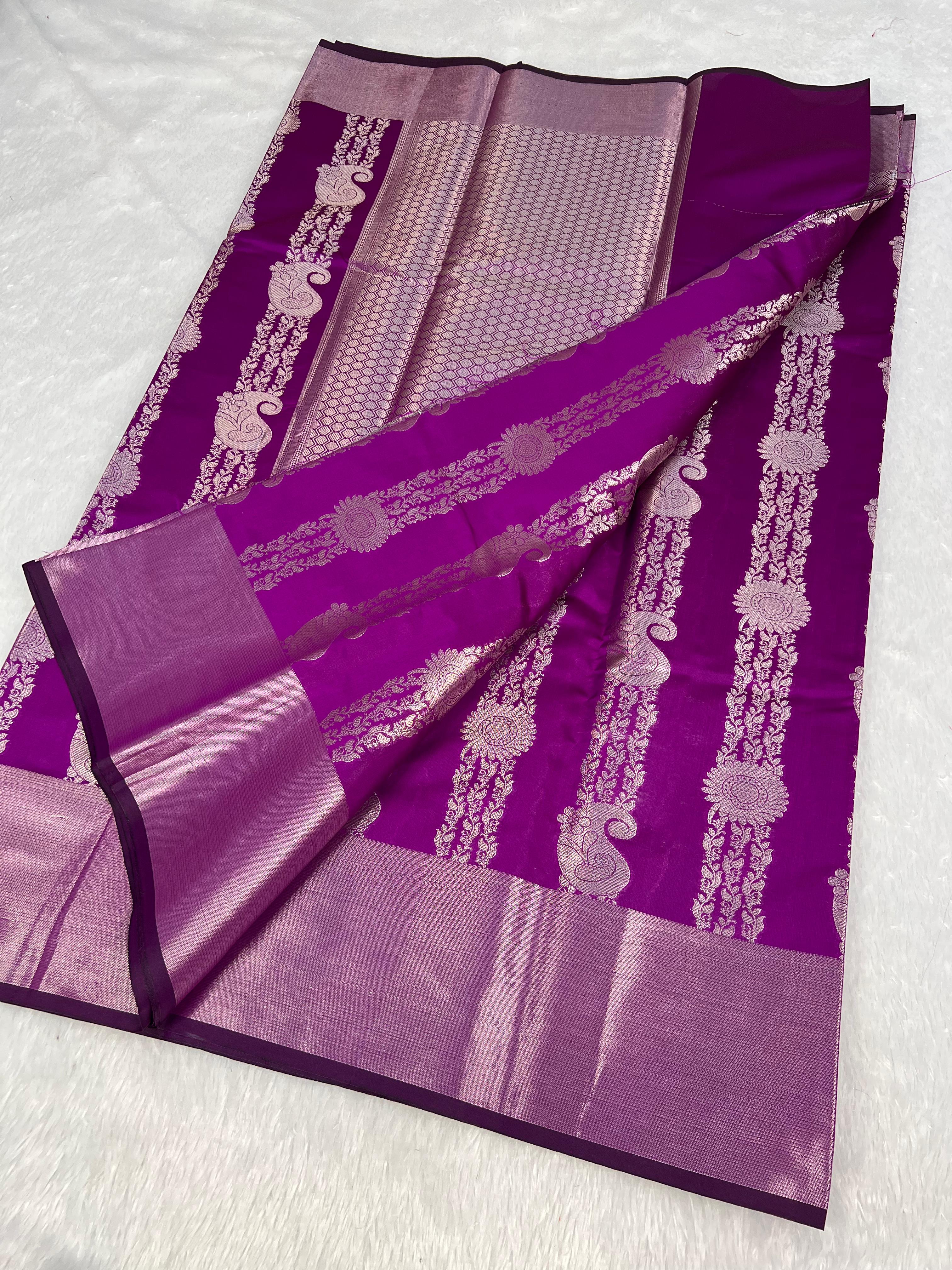 Banarasi Semi Katan Soft Silk Saree