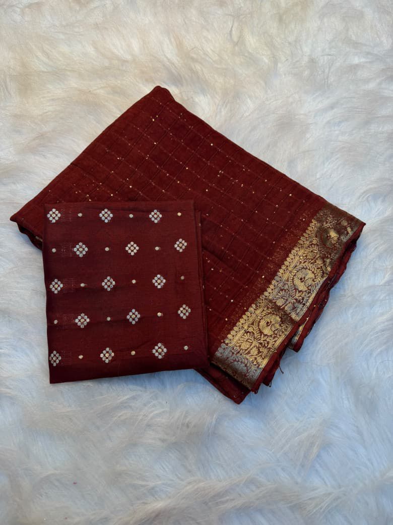 Pure Viscose Georgette Saree with sequence work