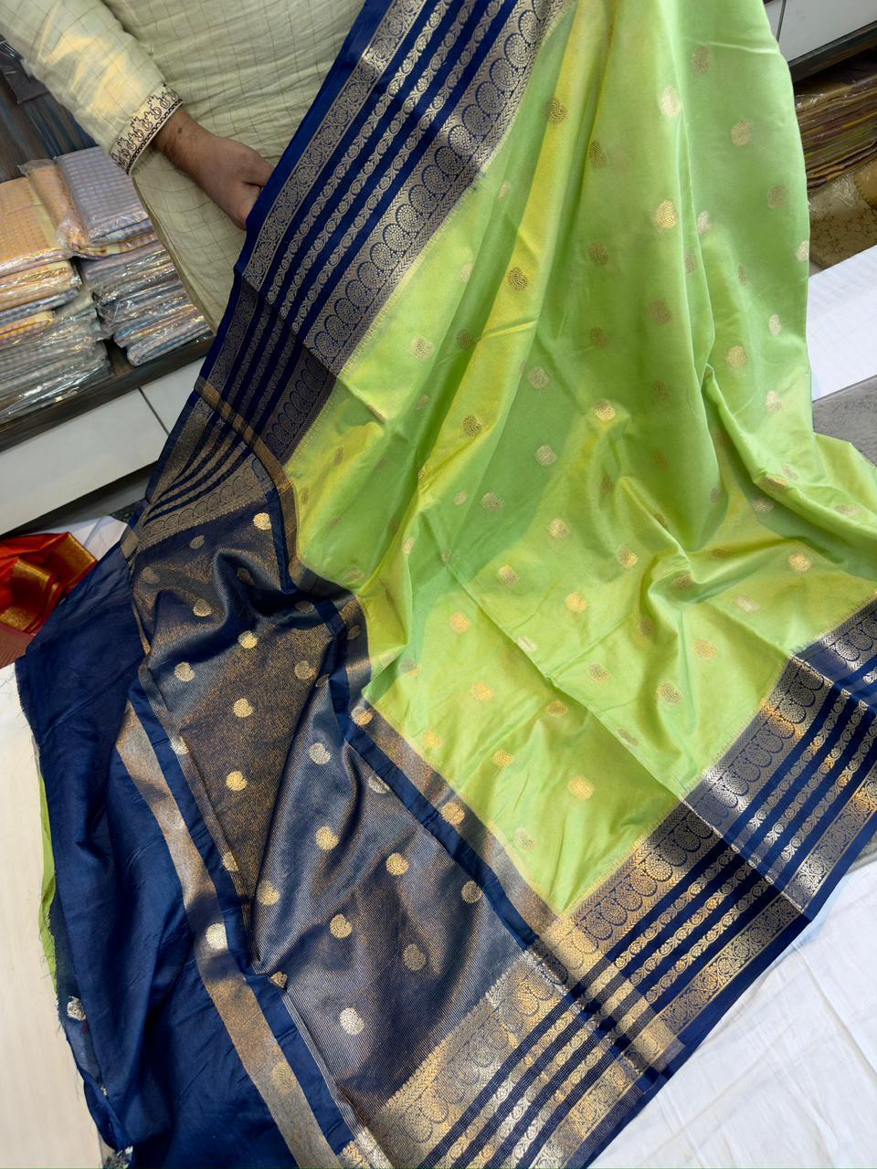Banarasi Dyble Dupion Soft Silk Sarees