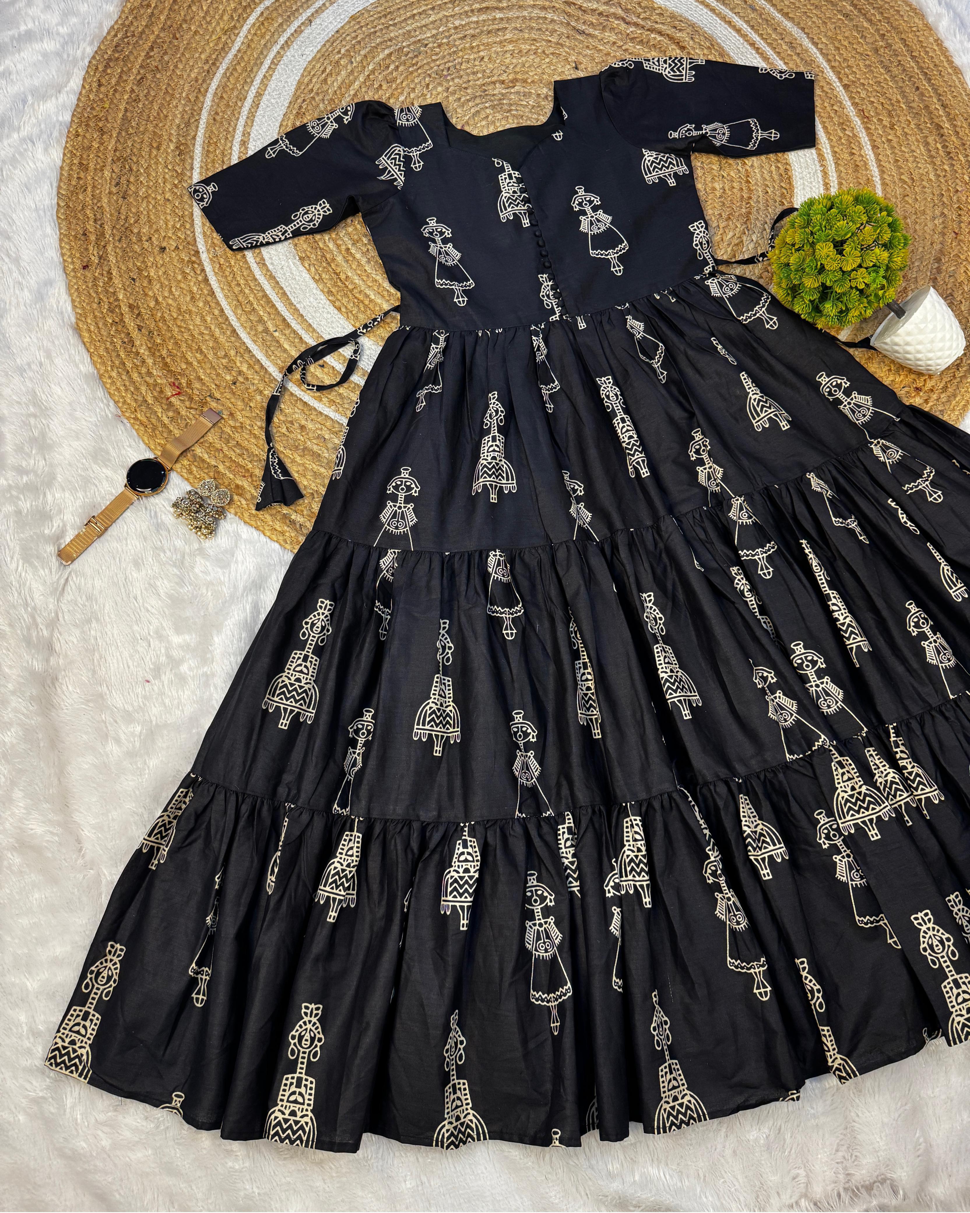 Exclusive Cotton Printed Maxi Gown