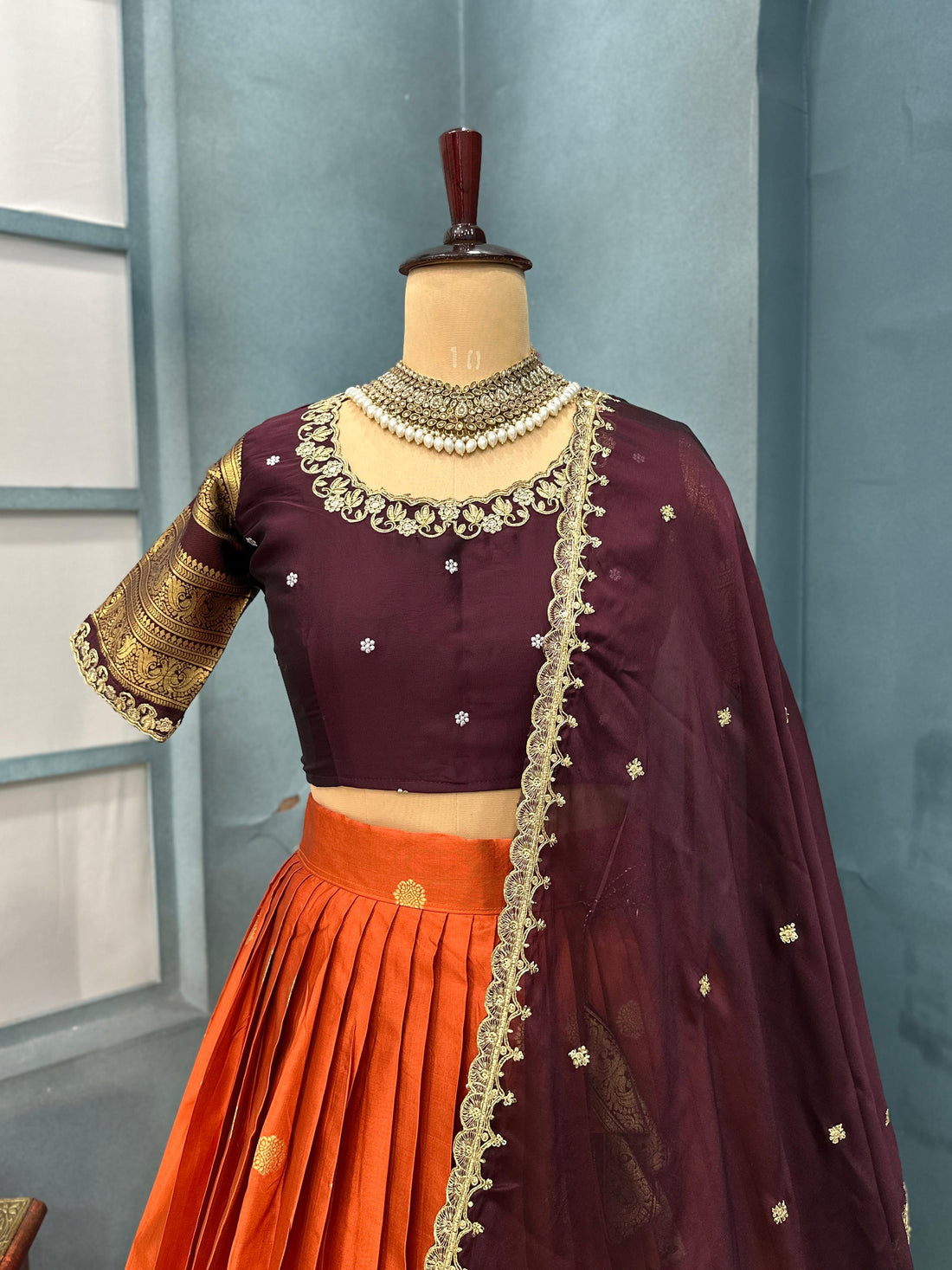 Launch New Exclusive Designer Premium Quality Pure Kanjivaram Silk Full Stitched Lehenga Upto 3XL