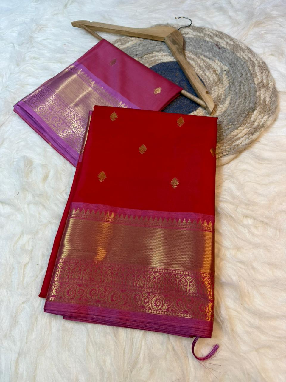 Soft & Shine Premium Banarasi Soft Katan Silk Saree