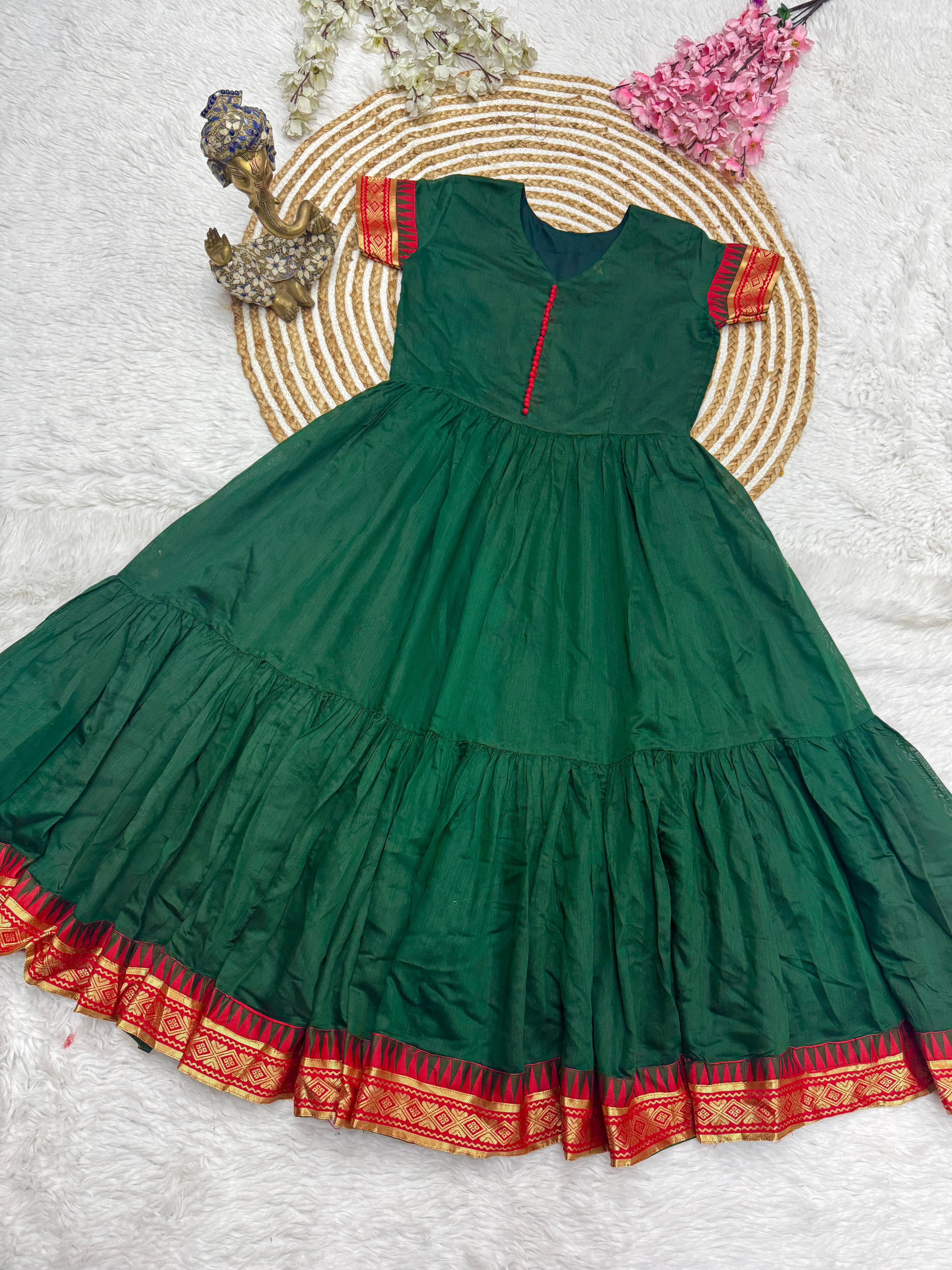 Traditional Style Cotton Maxi Dress