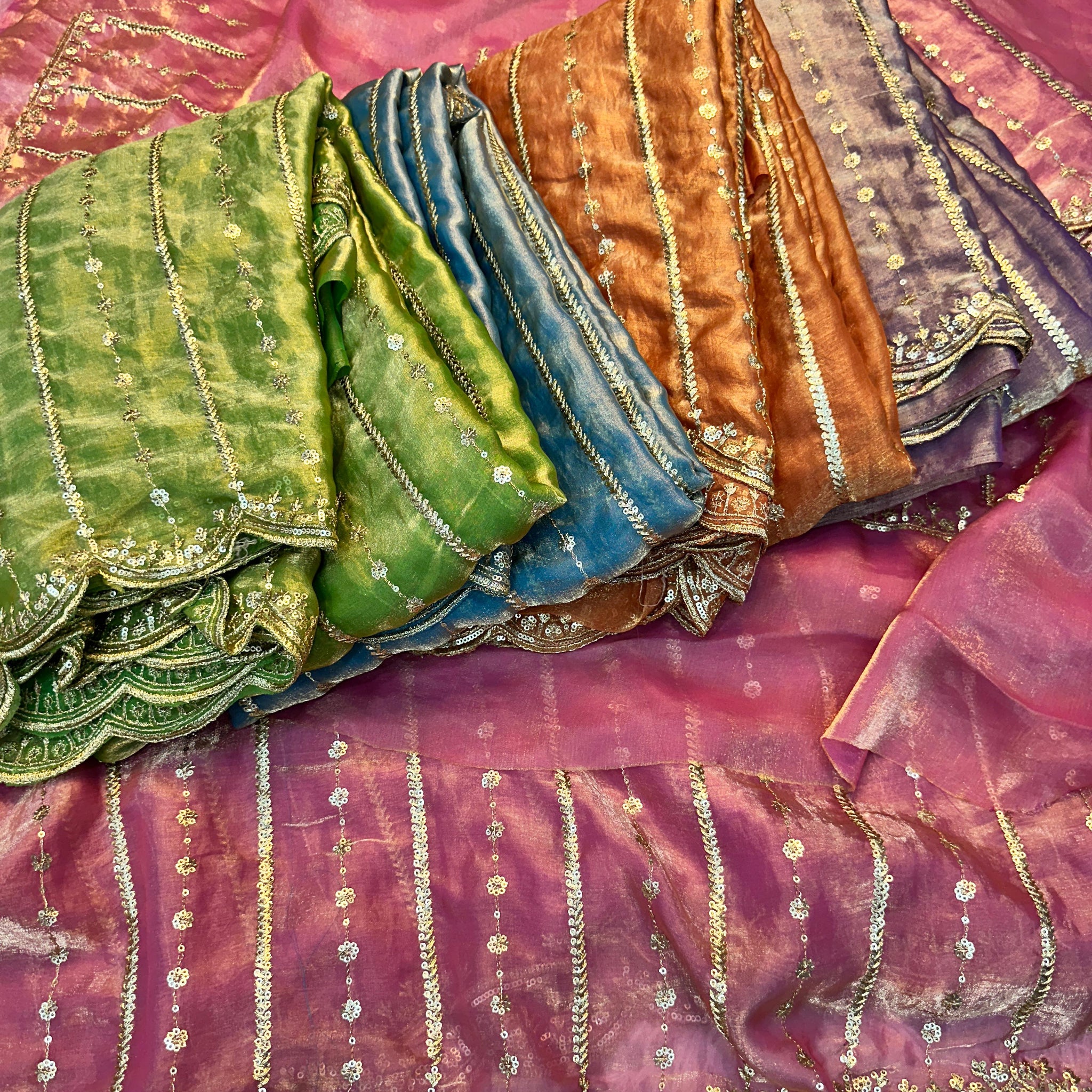 Trendy Soft Crush Space Silk Sarees