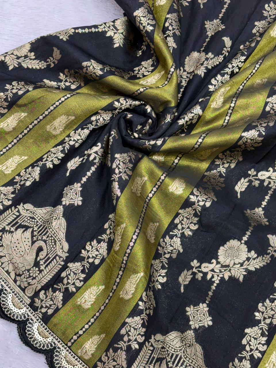 Khadi Georgette Silk Weaving Saree's