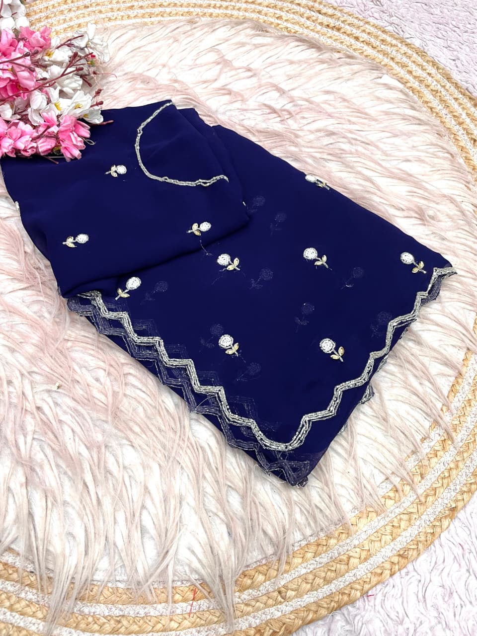 Premium Georgette Cocktails Sarees