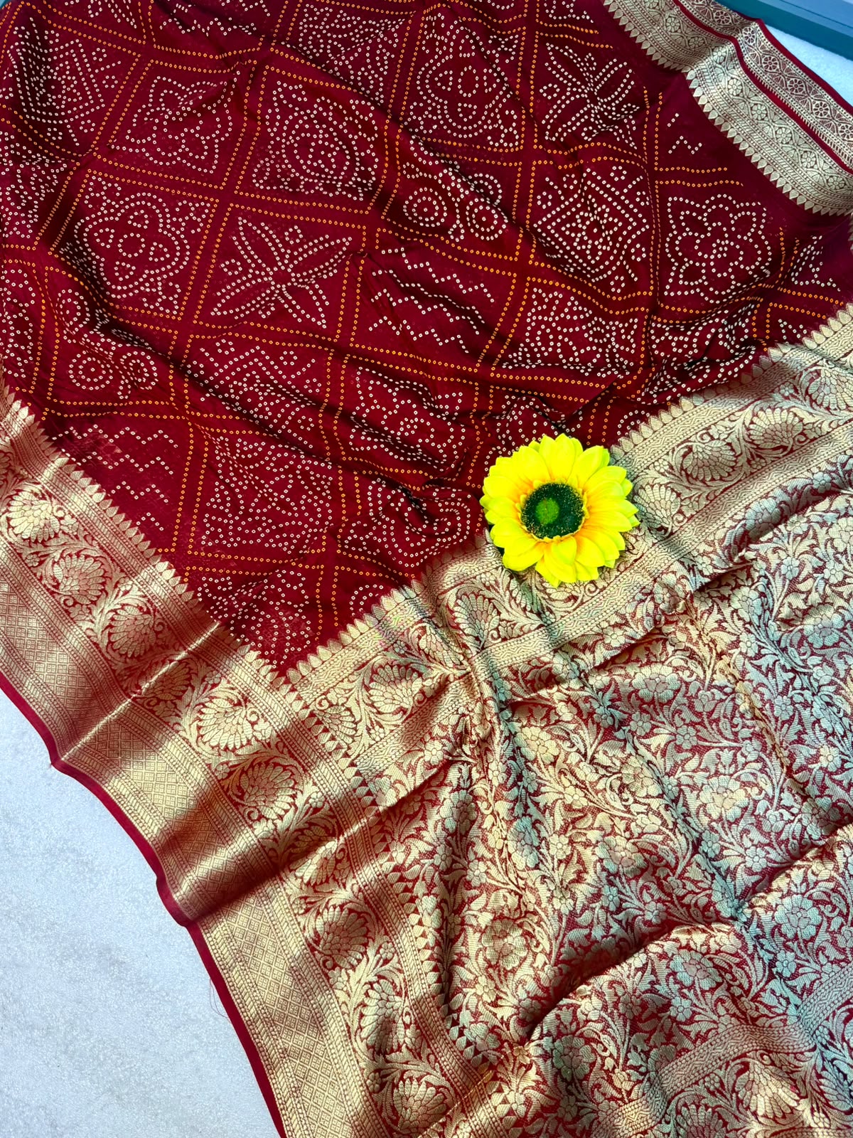 Bandini sarees with kanchi border