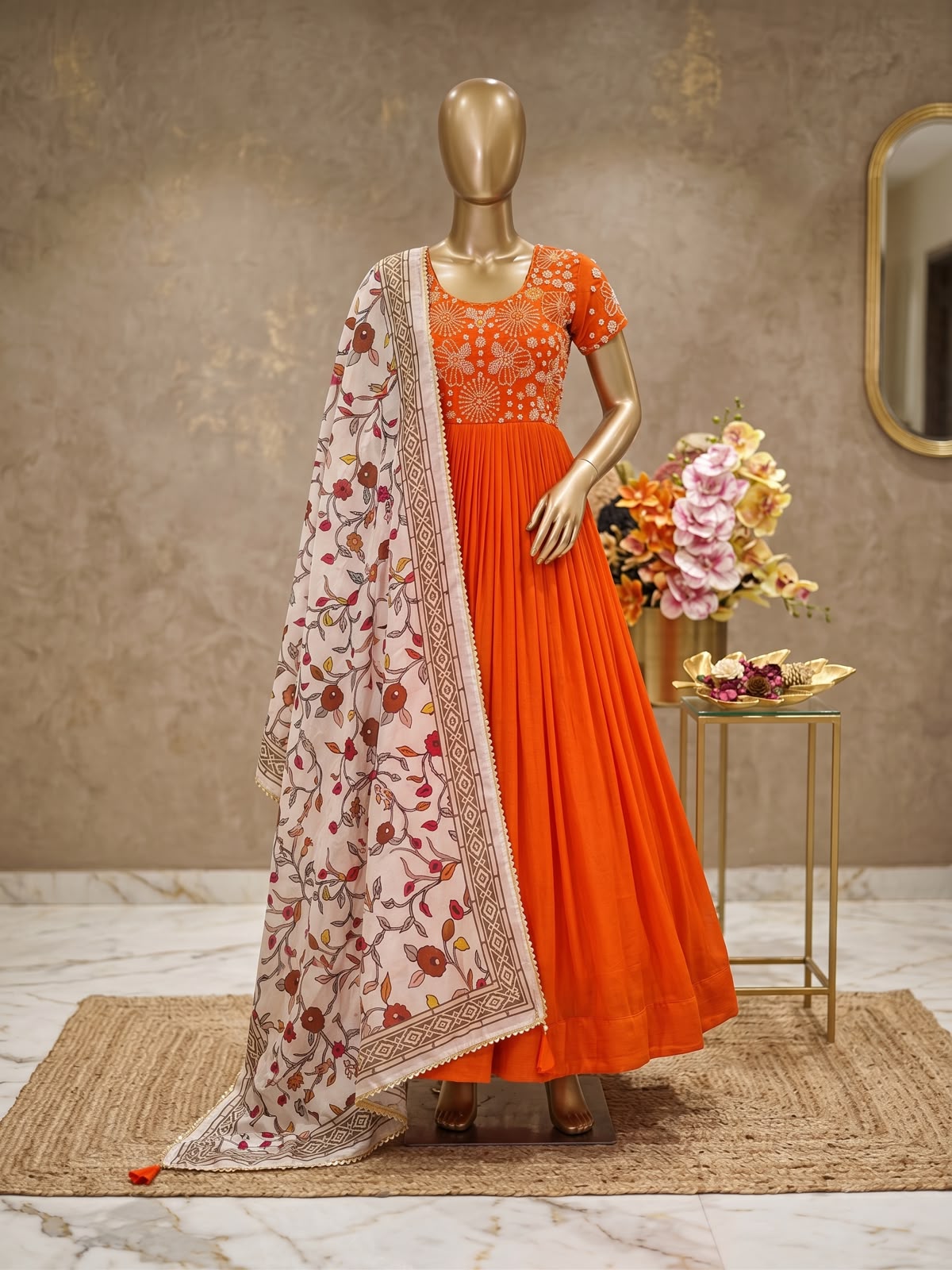 Designer Gown with Duppata