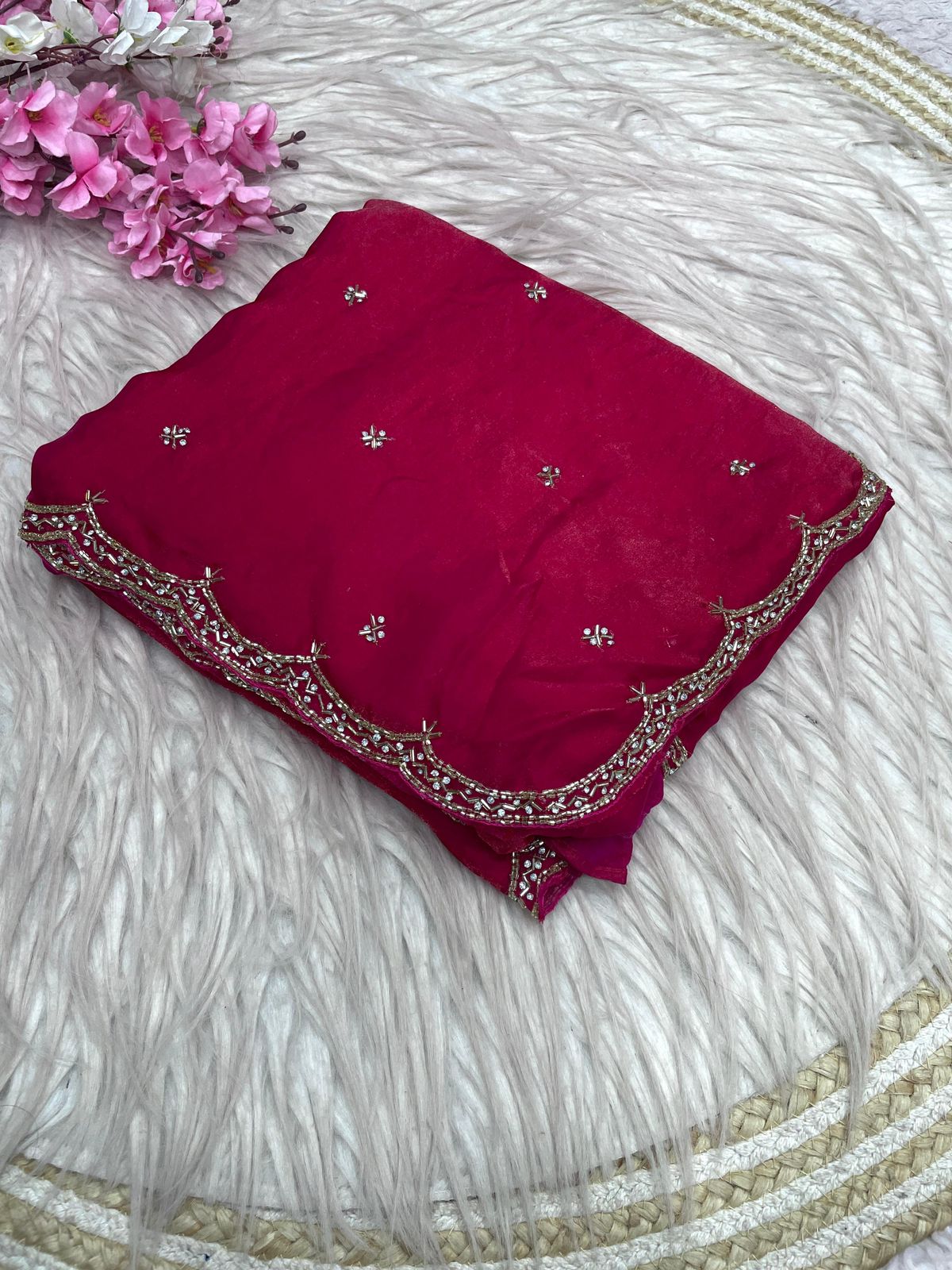 20+ Colors in Celebs Favorite Space Silk Fandy Satin Silk Sarees