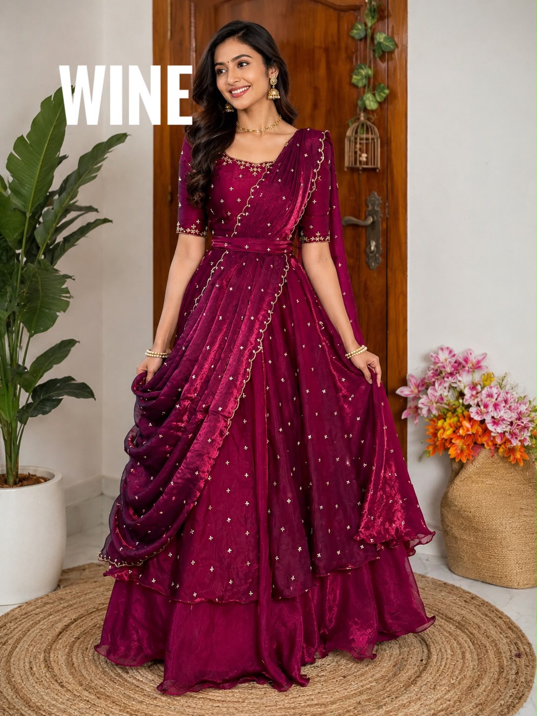 Beautiful Heavy Space Silk Lehenga Choli with Set Double Frill