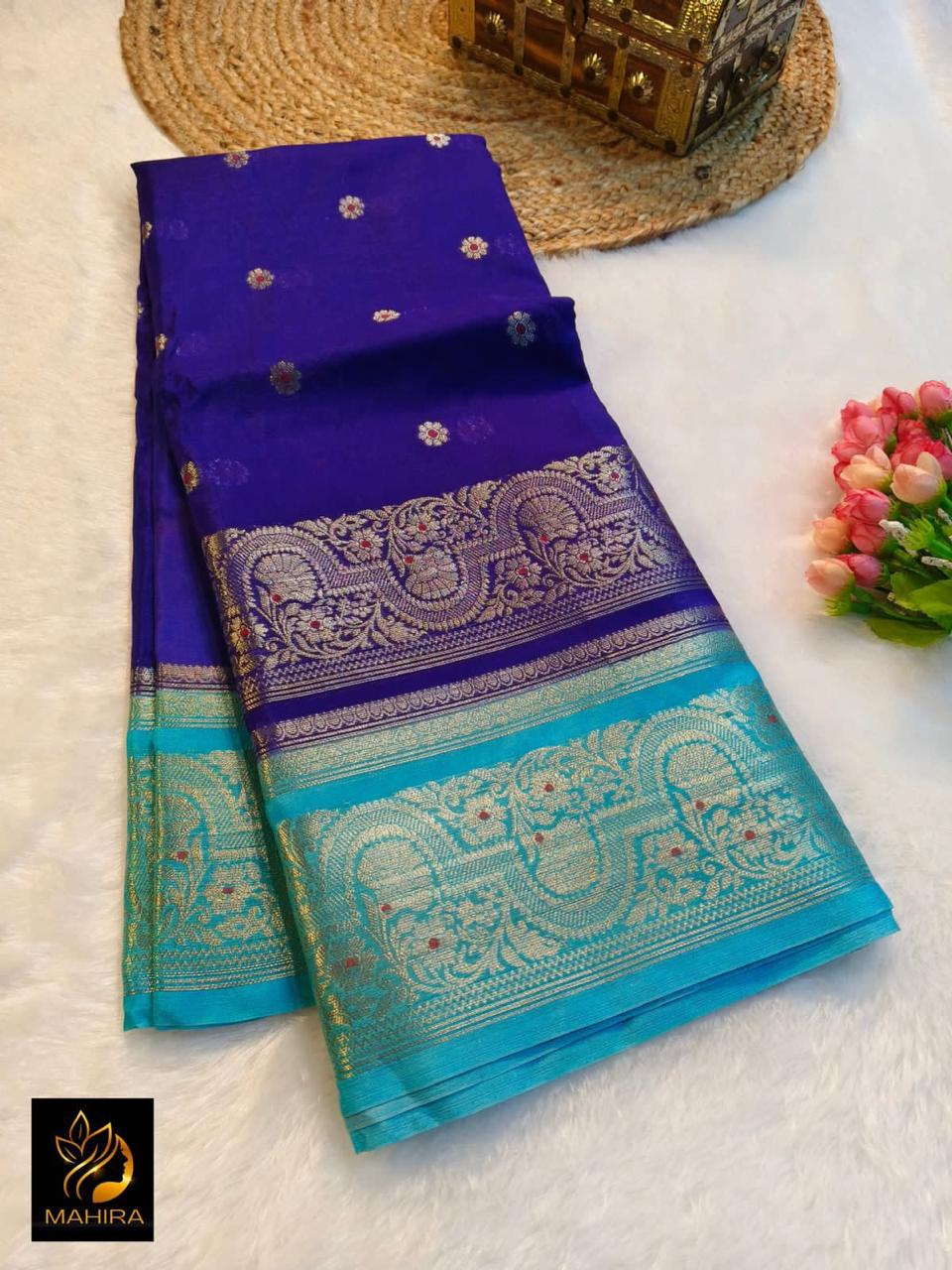 Banarasi Semi Katan Silk Sarees