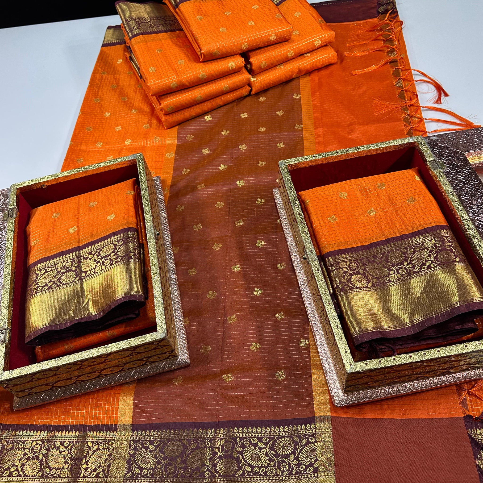 Semi Gadwal Sarees