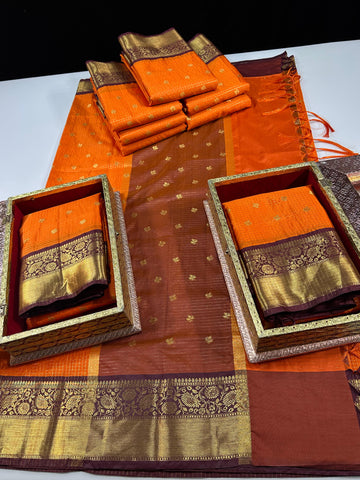 Semi Gadwal Sarees
