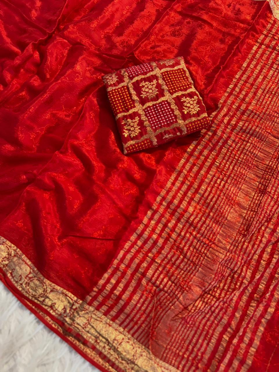 Pure Viscose Chinnon Sarees