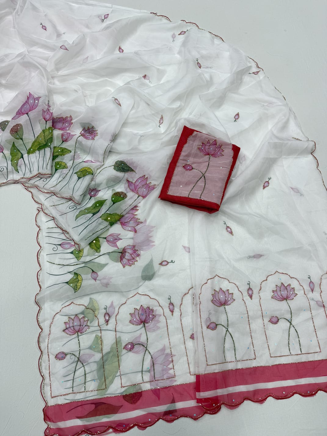 Soft tebby designer sarees