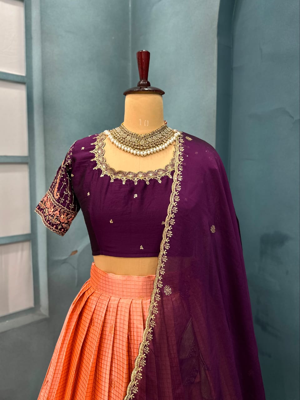 Designer Premium Quality Pure Kanjivaram Silk Full Stitched Lehenga