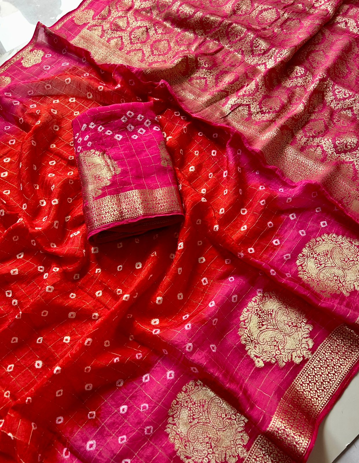 Bandini sarees with kanchi border